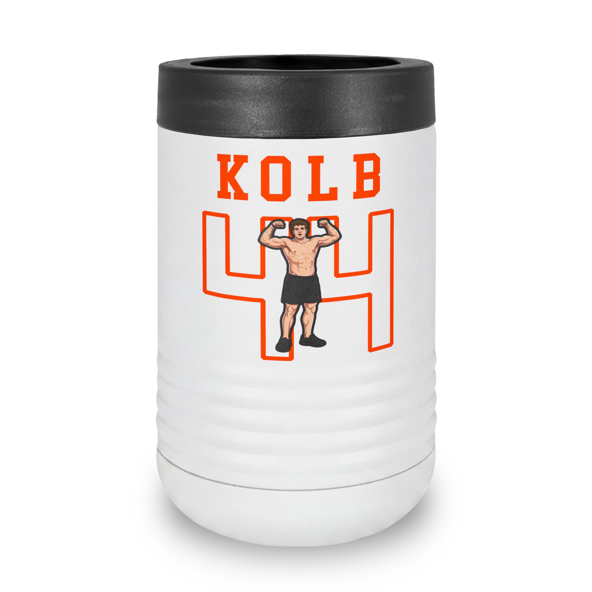 Stainless Can Cooler — character_shirsey in White