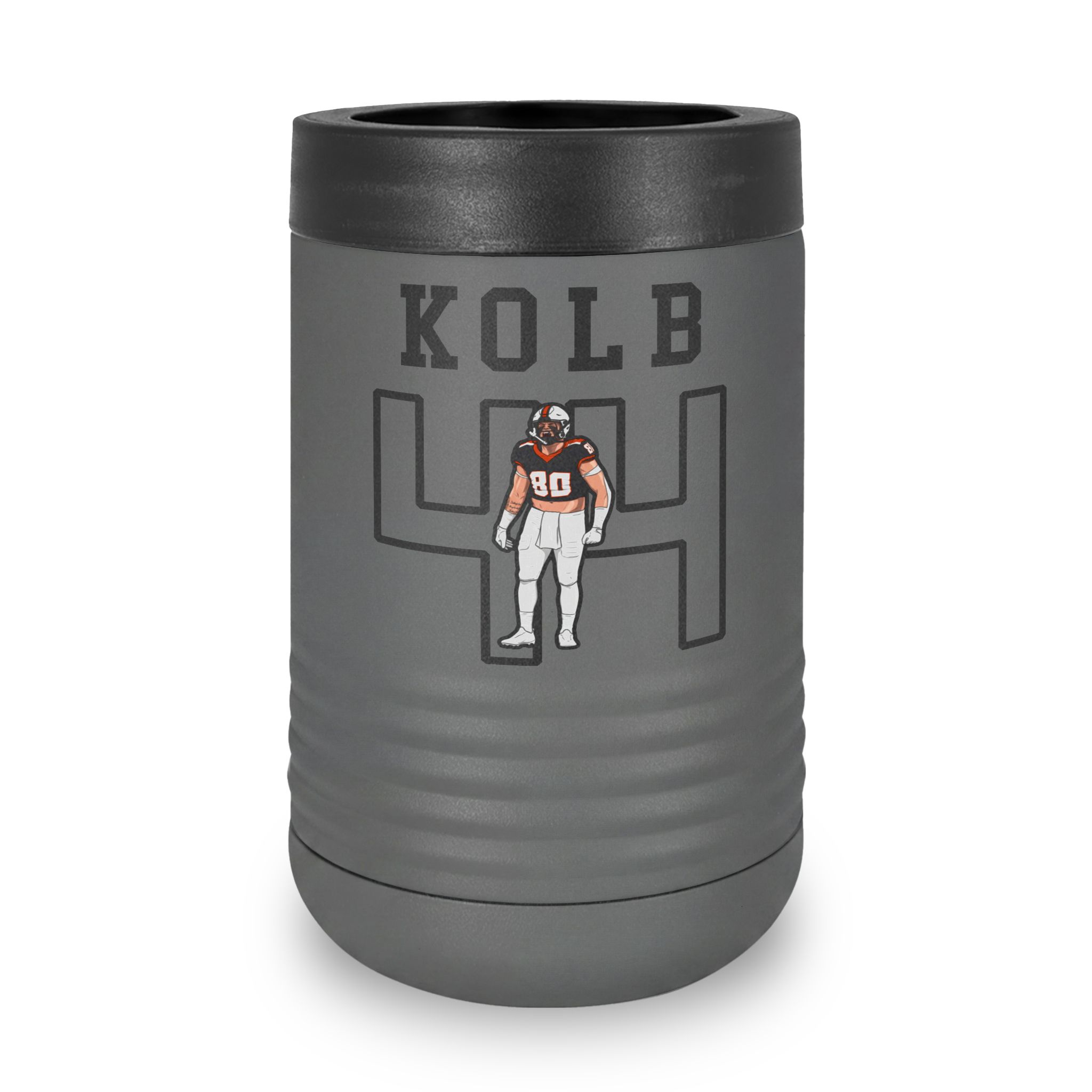 Stainless Can Cooler — character_shirsey in Grey