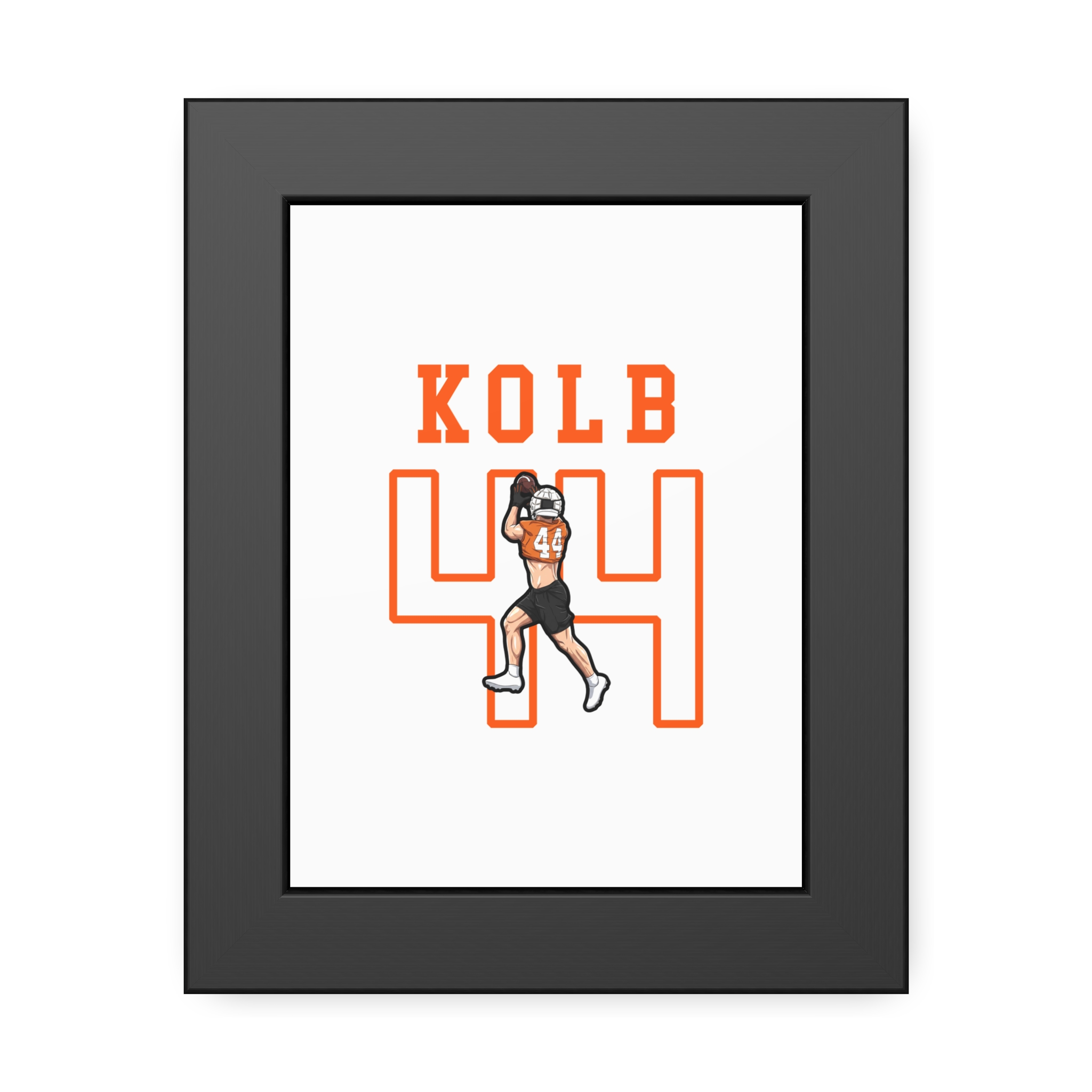 Framed Poster — character_shirsey in Black