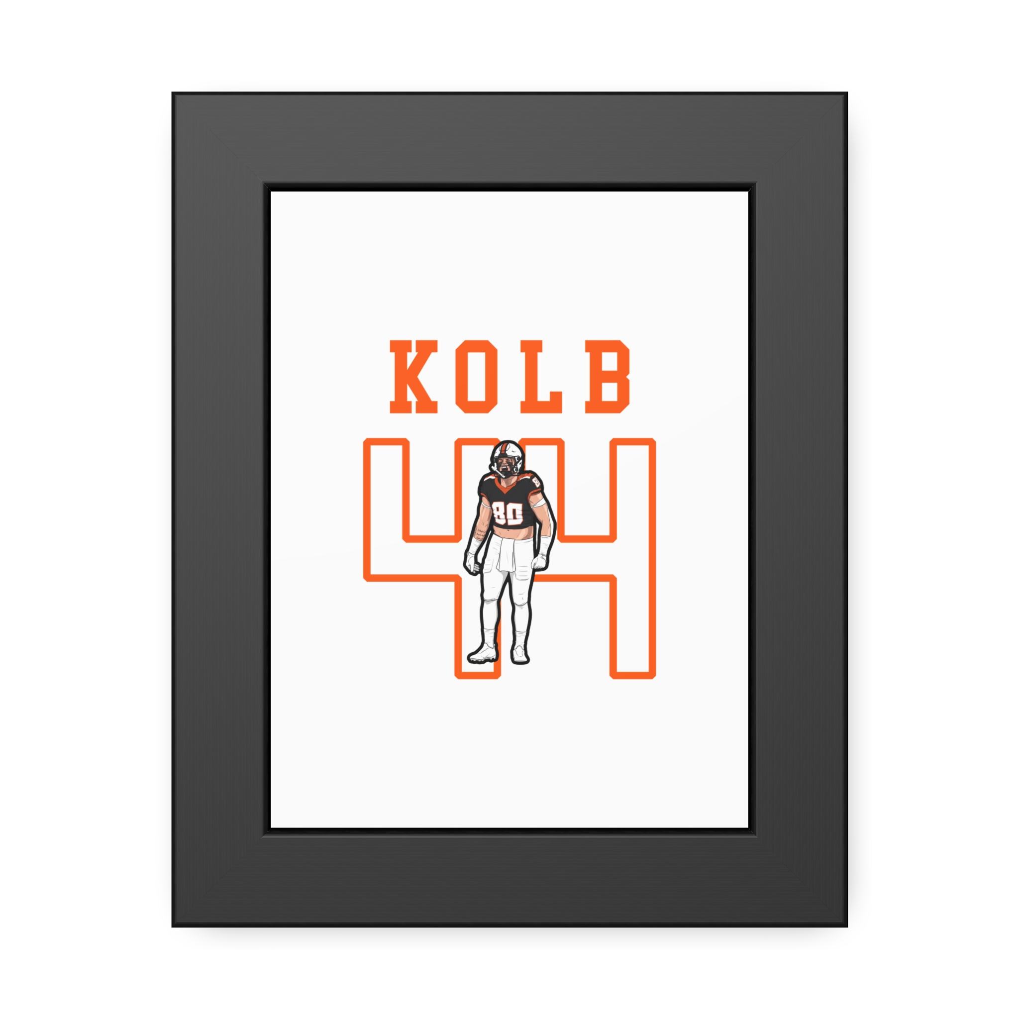 Framed Poster — character_shirsey in Black