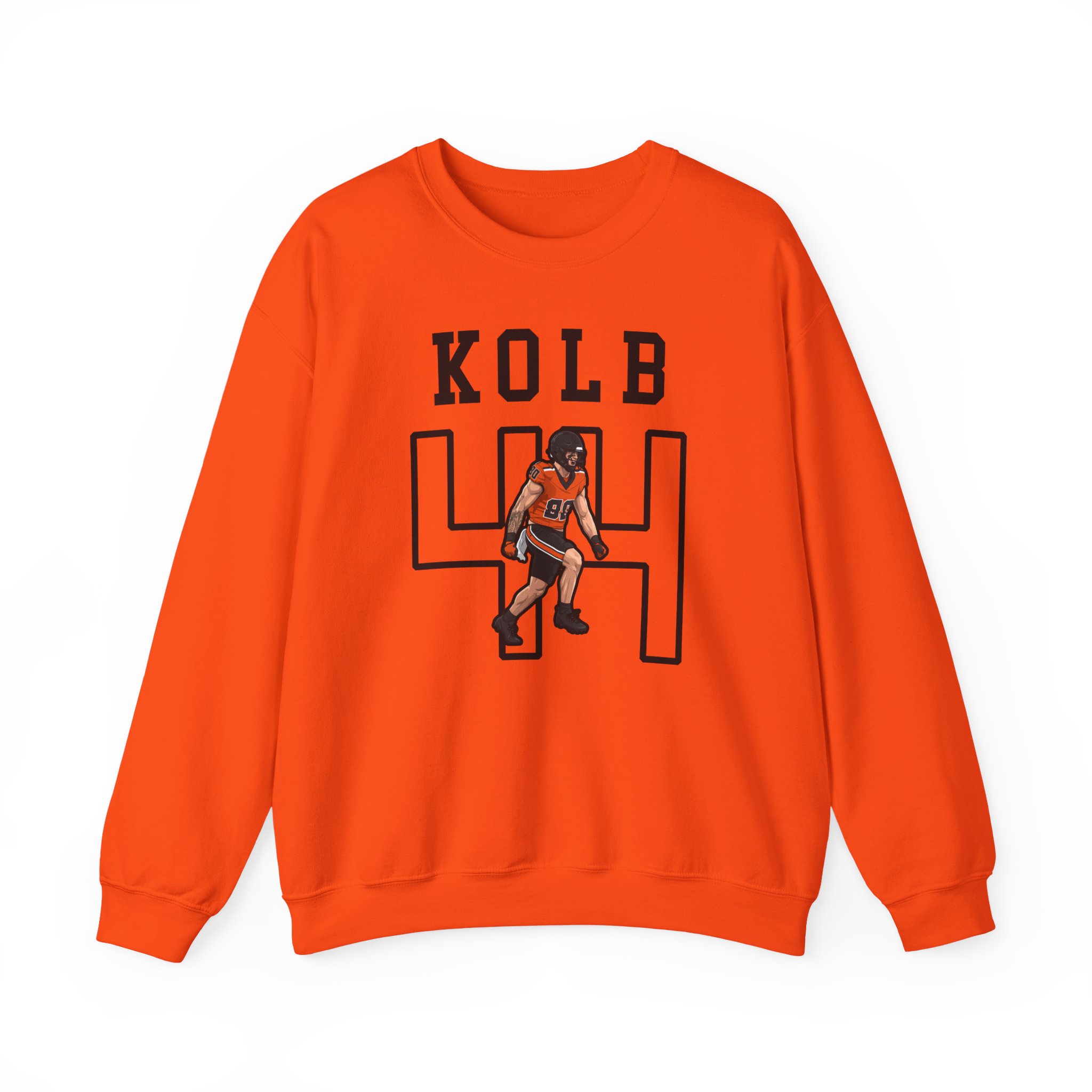 Crewneck Sweatshirt — character_shirsey in Orange