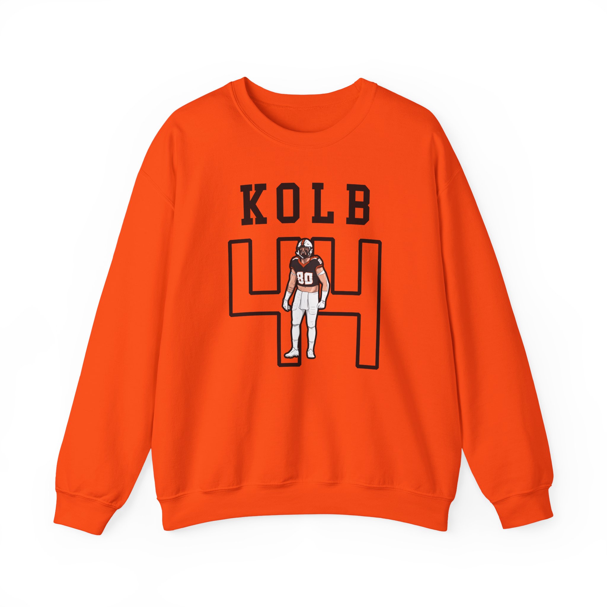 Crewneck Sweatshirt — character_shirsey in Orange