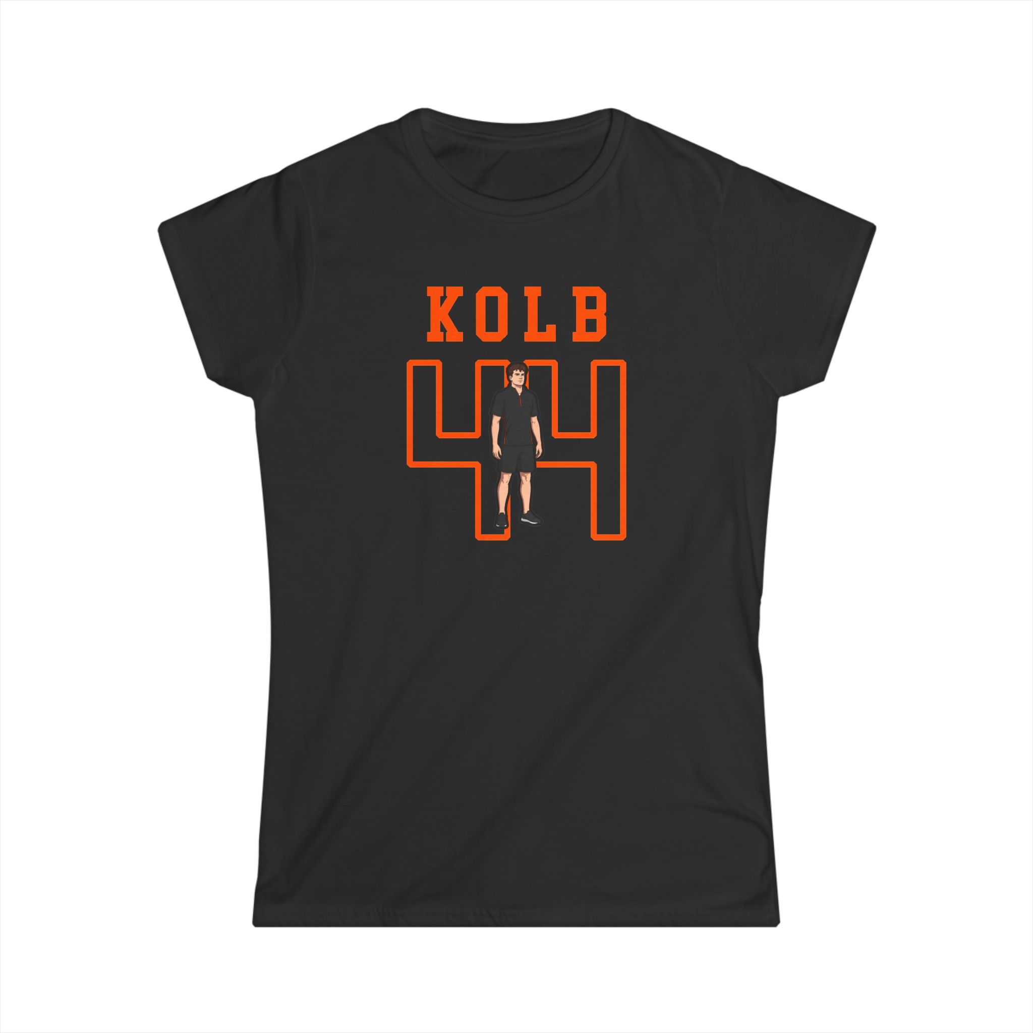 Women's Softstyle Tee — character_shirsey in Black