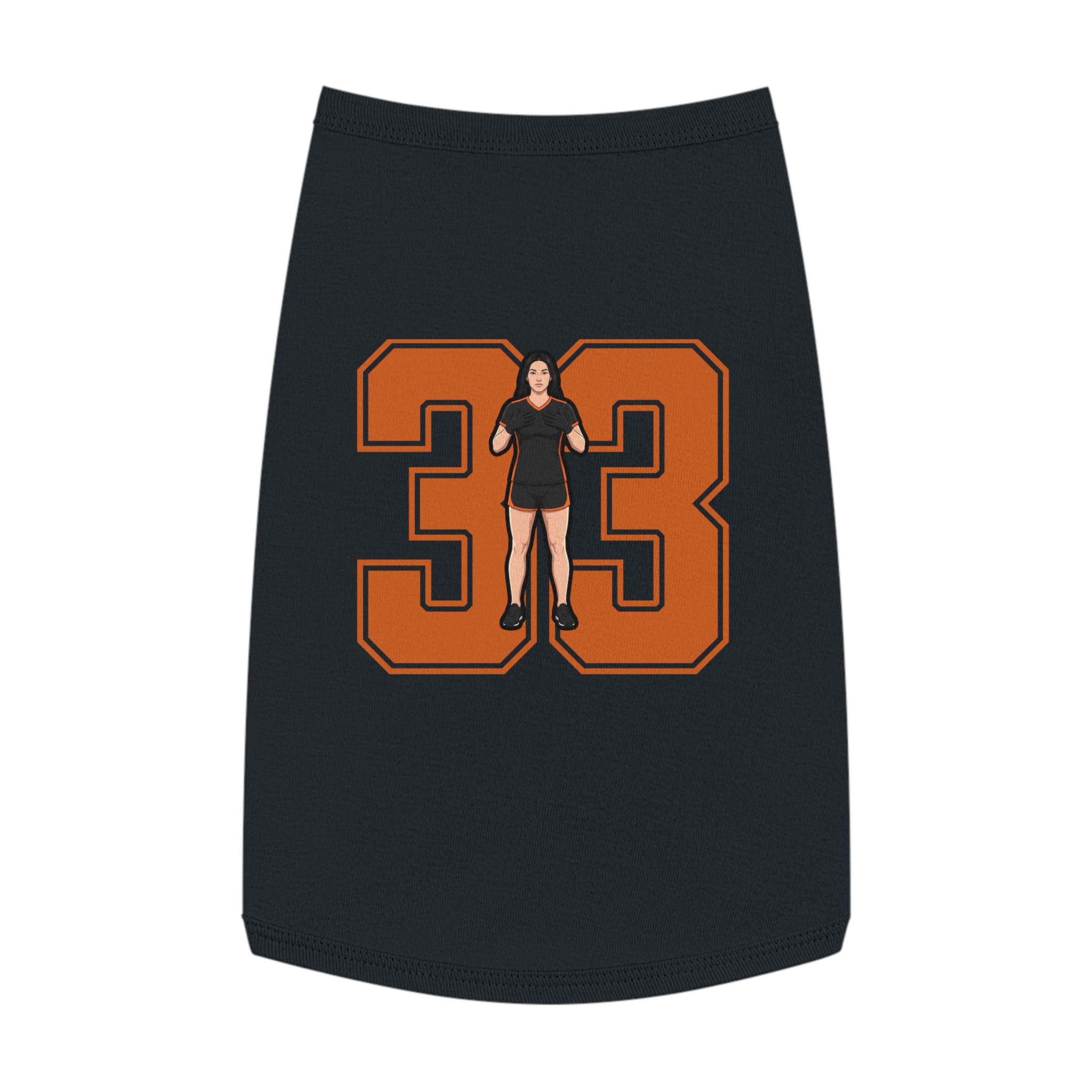 Pet Tank Top — character_number in White