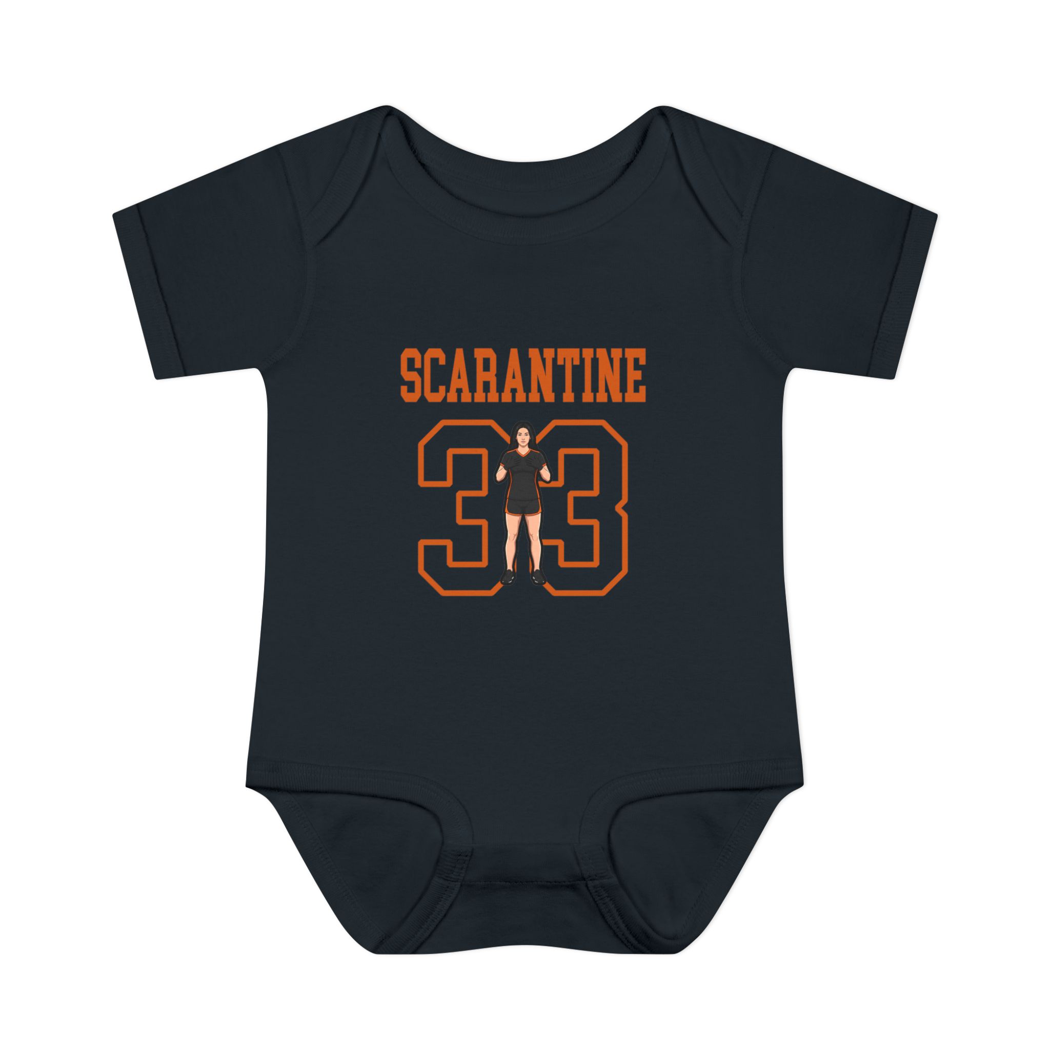 Baby Onesie — character_shirsey in Black