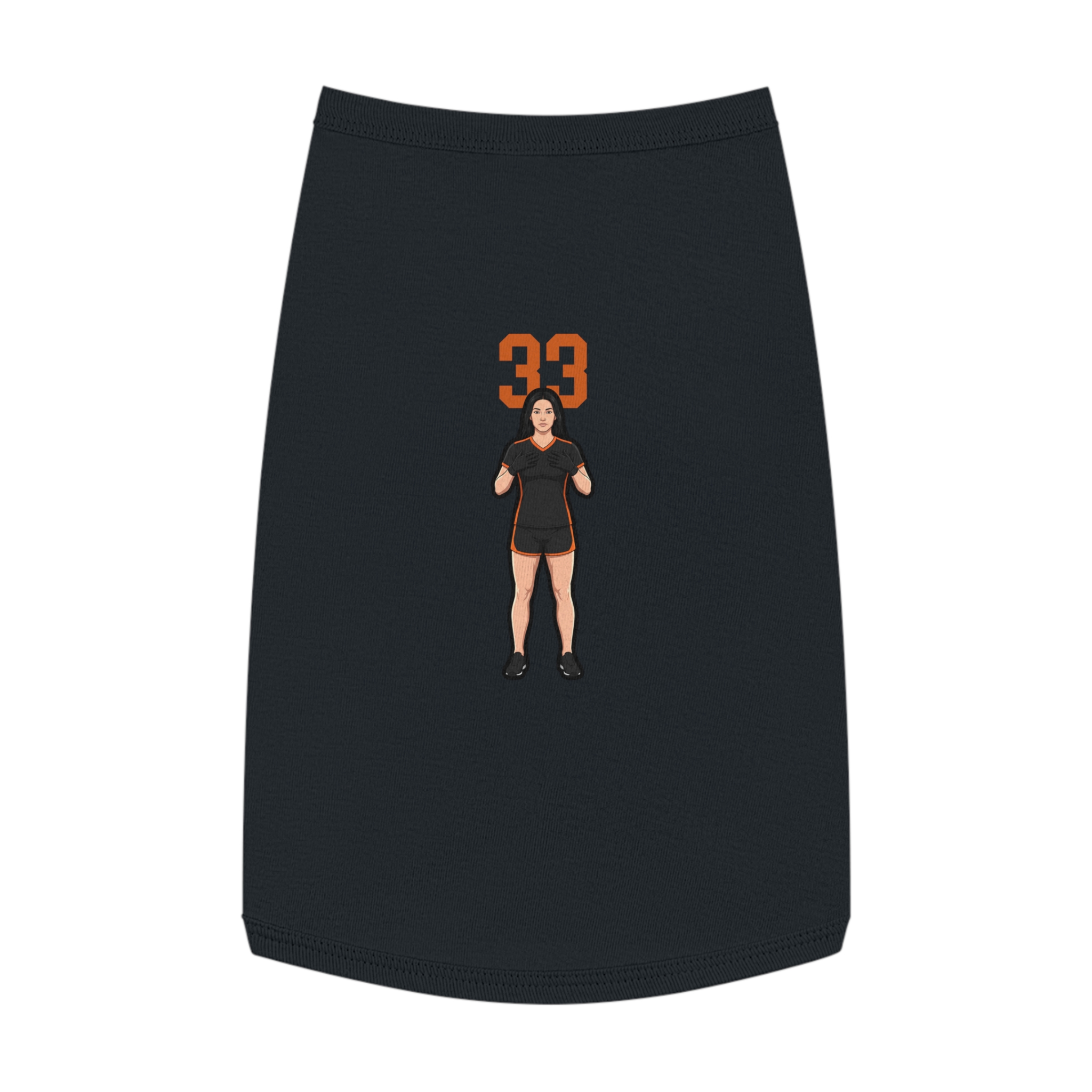 Pet Tank Top — character_number_top in Black