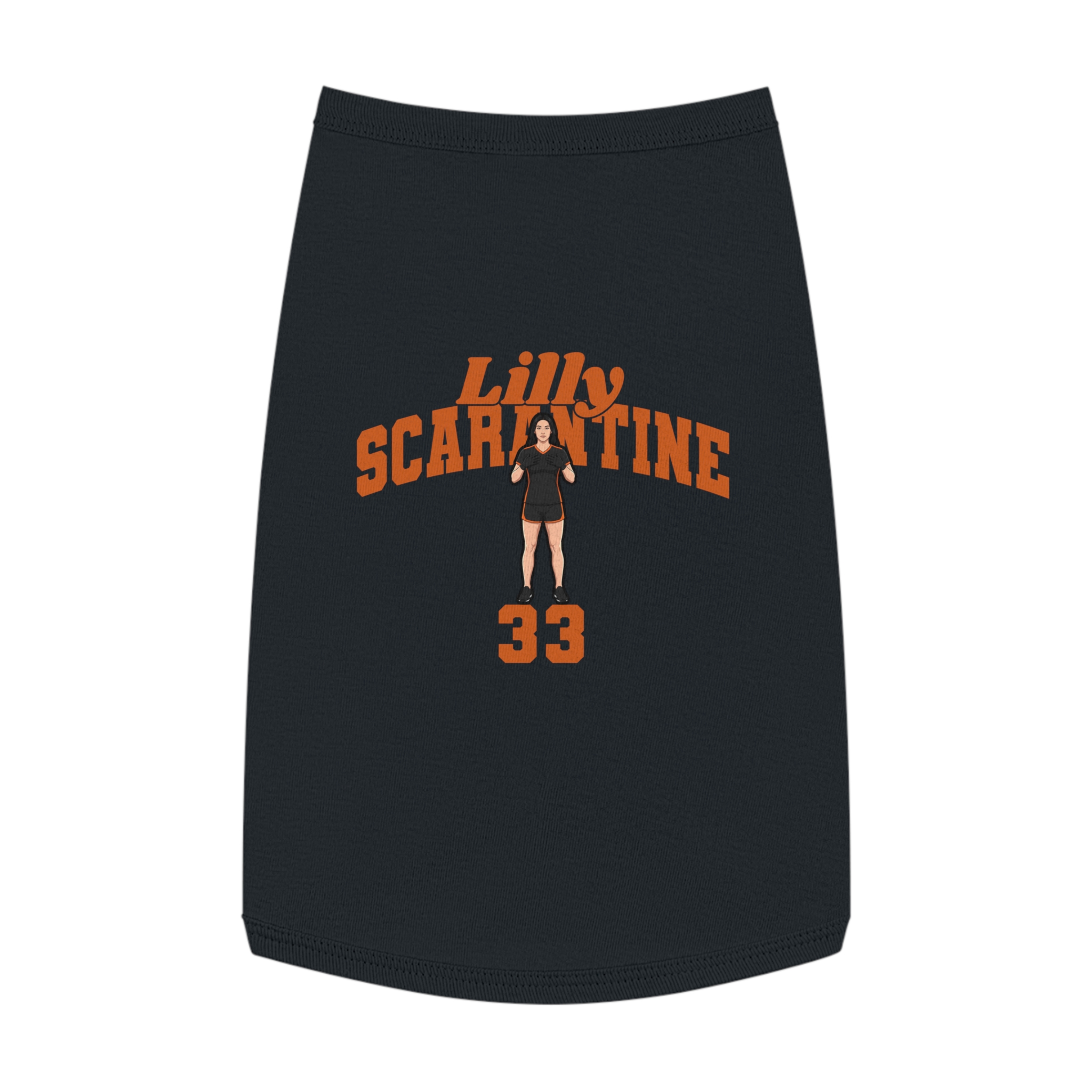 Pet Tank Top — character_signature_arch in Black
