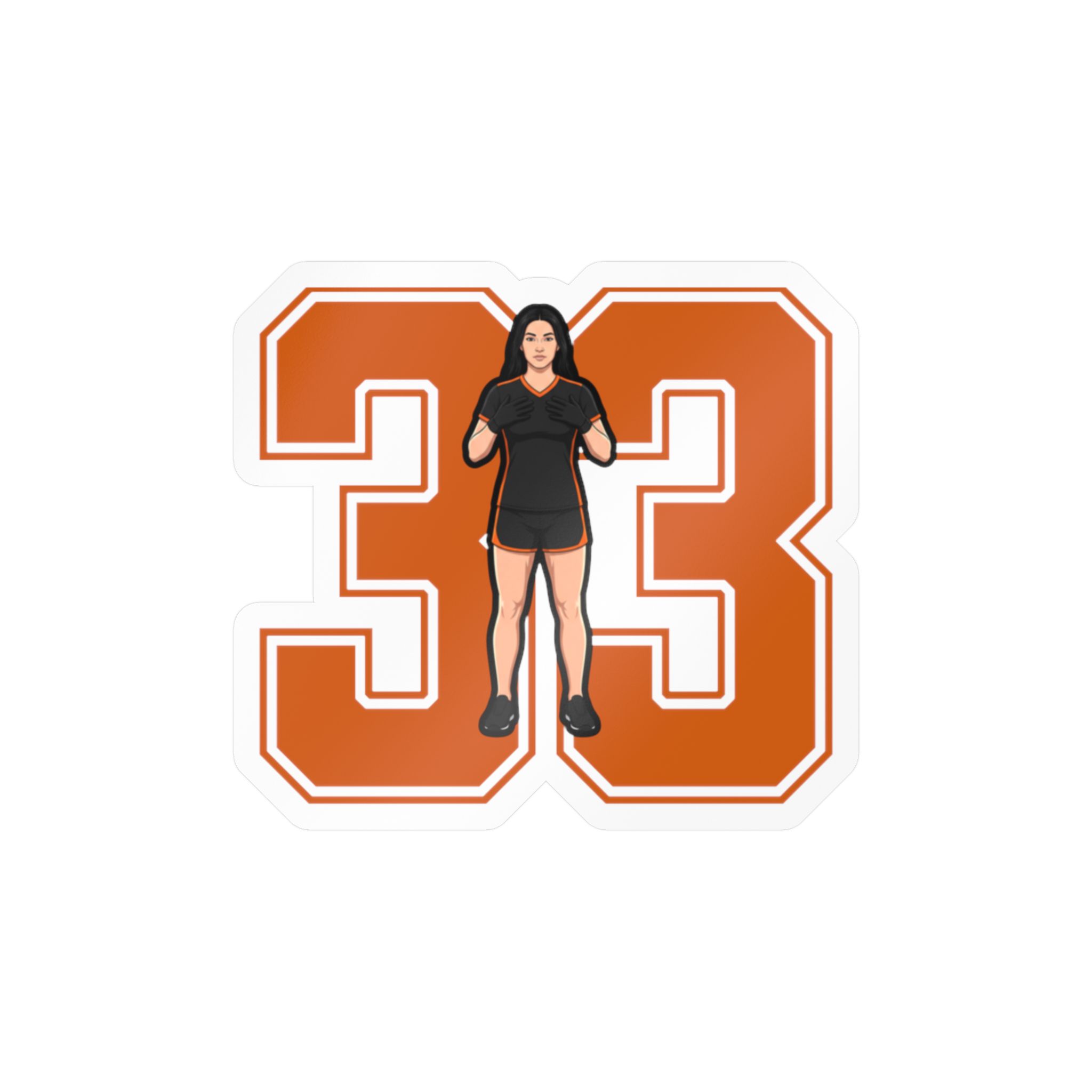 Vinyl Sticker — character_number in Classic