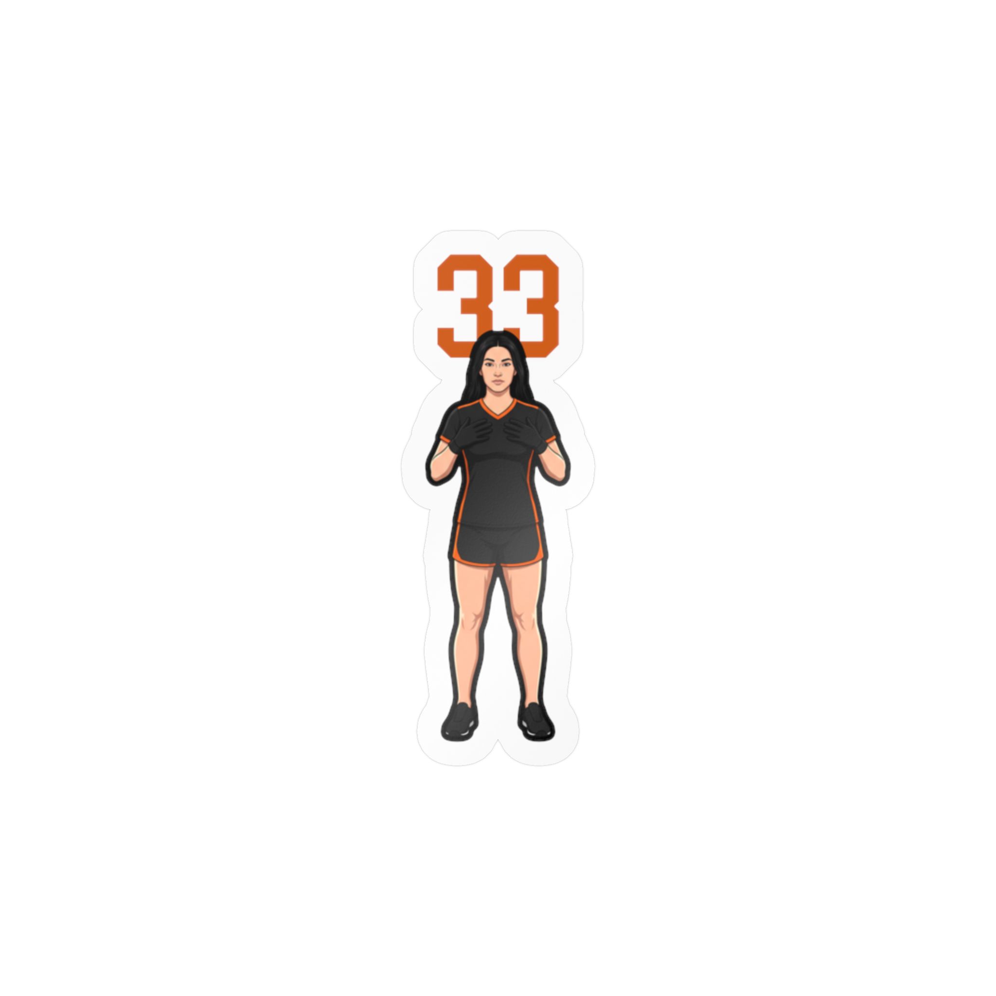Vinyl Sticker — character_number_top in Classic