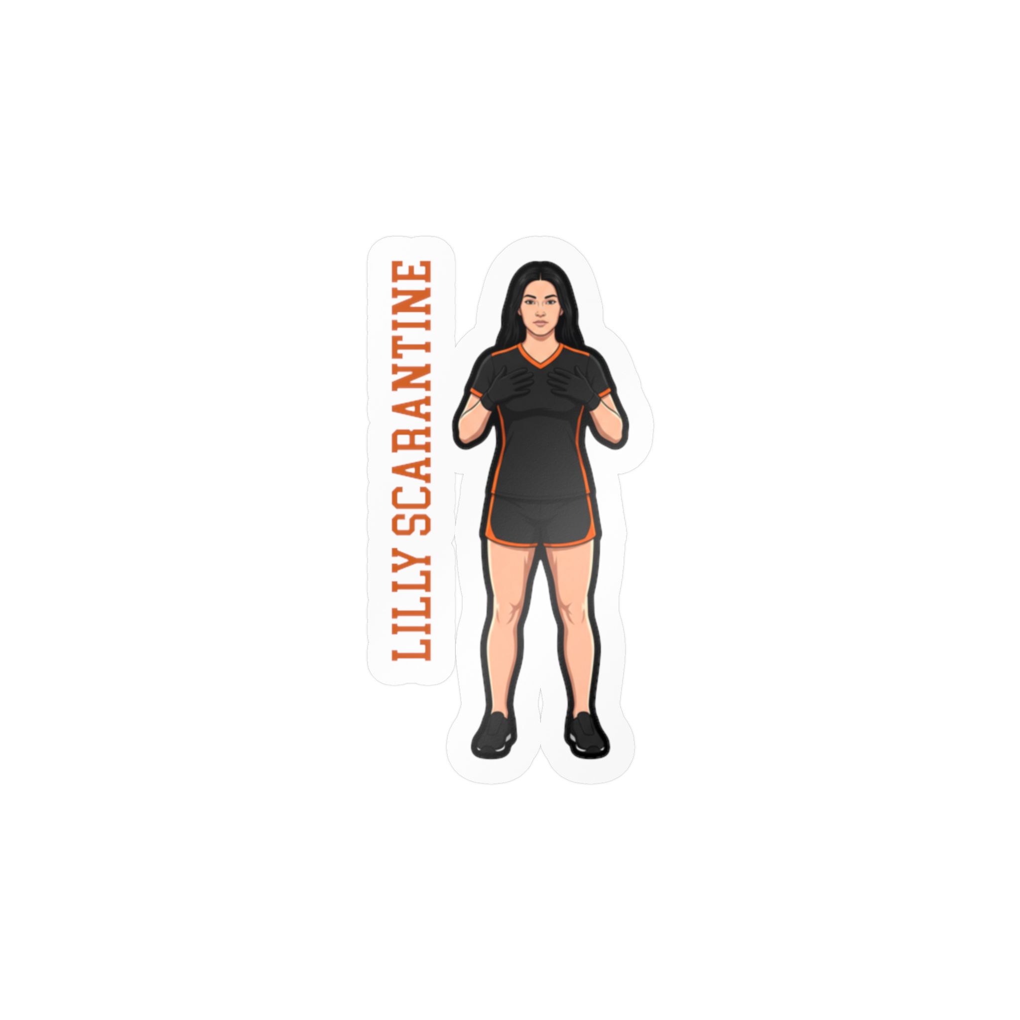 Vinyl Sticker — character_name_vertical in Classic
