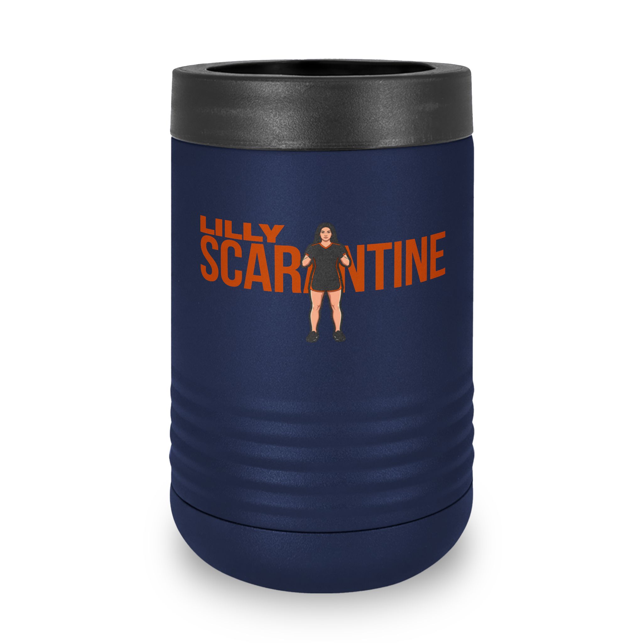 Stainless Can Cooler — character_player_name in Navy