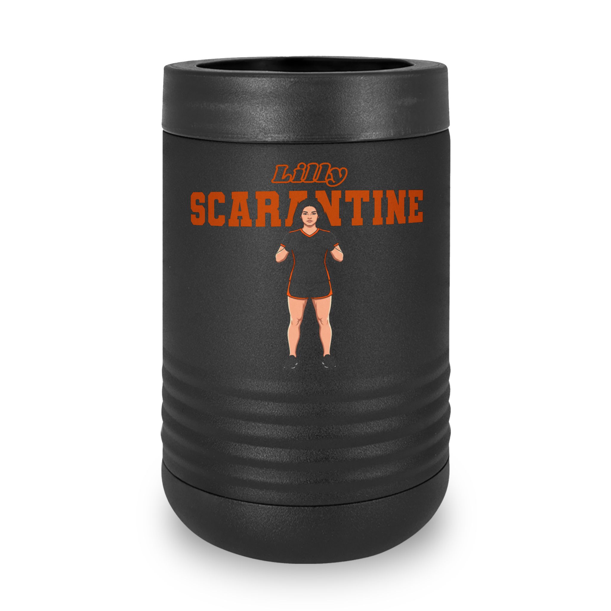 Stainless Can Cooler — character_name_arch in Black
