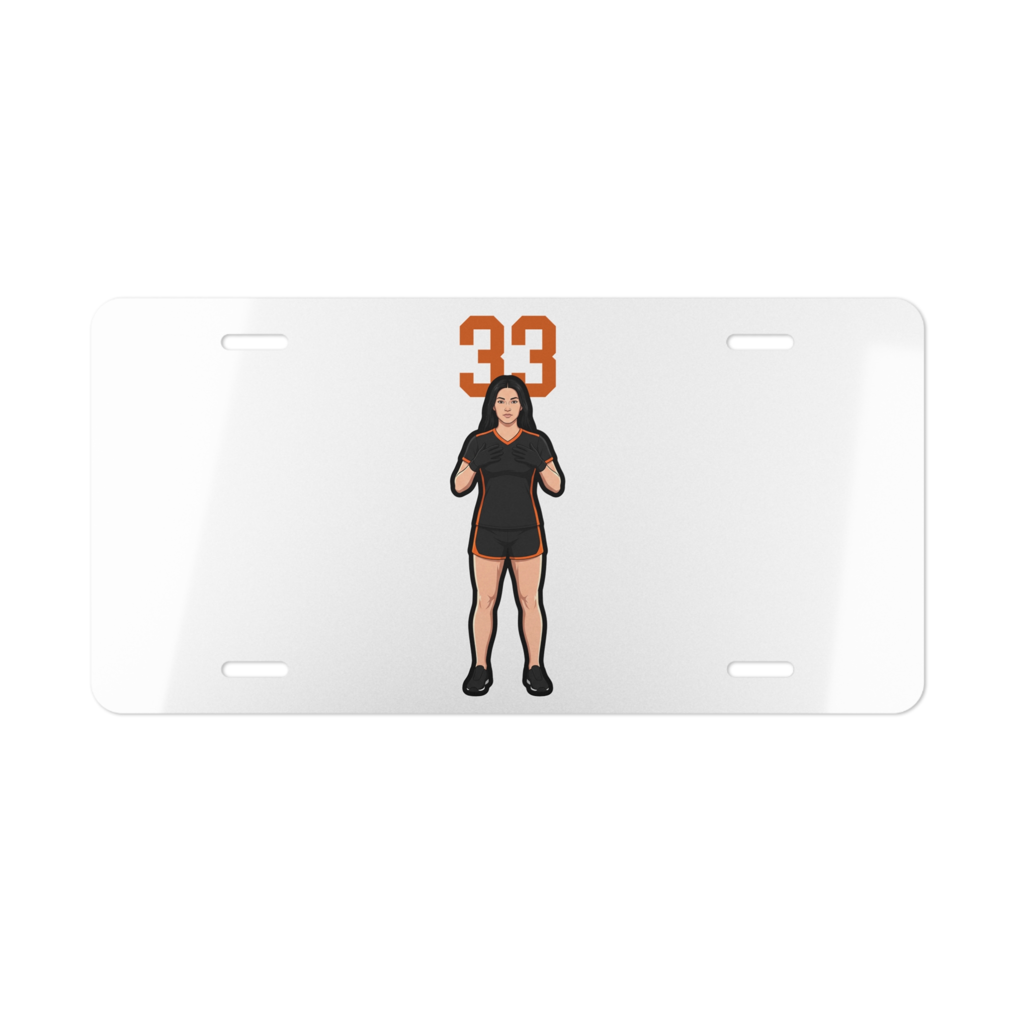 License Plate — character_number_top in Classic