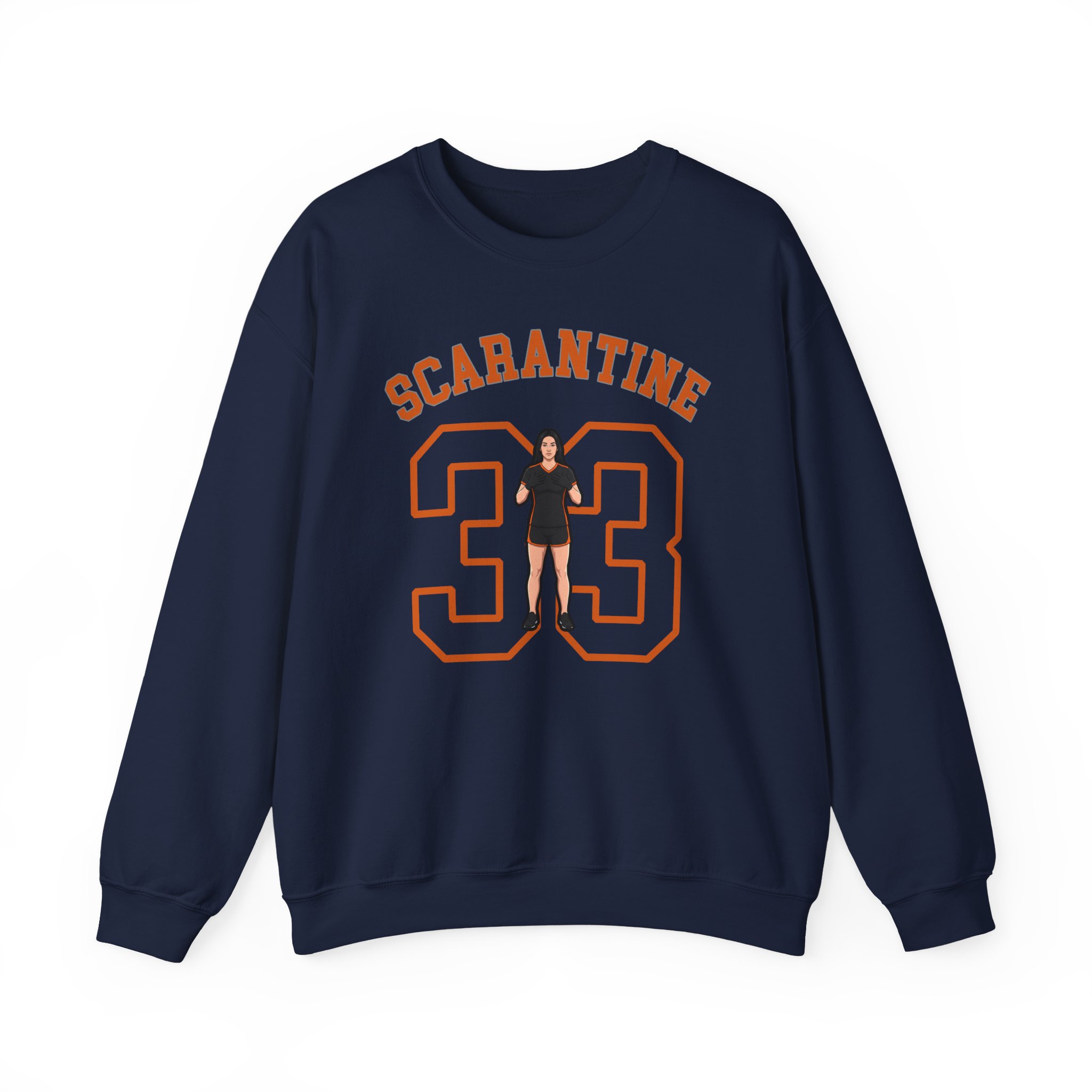 Crewneck Sweatshirt — character_shirsey_arch in Navy