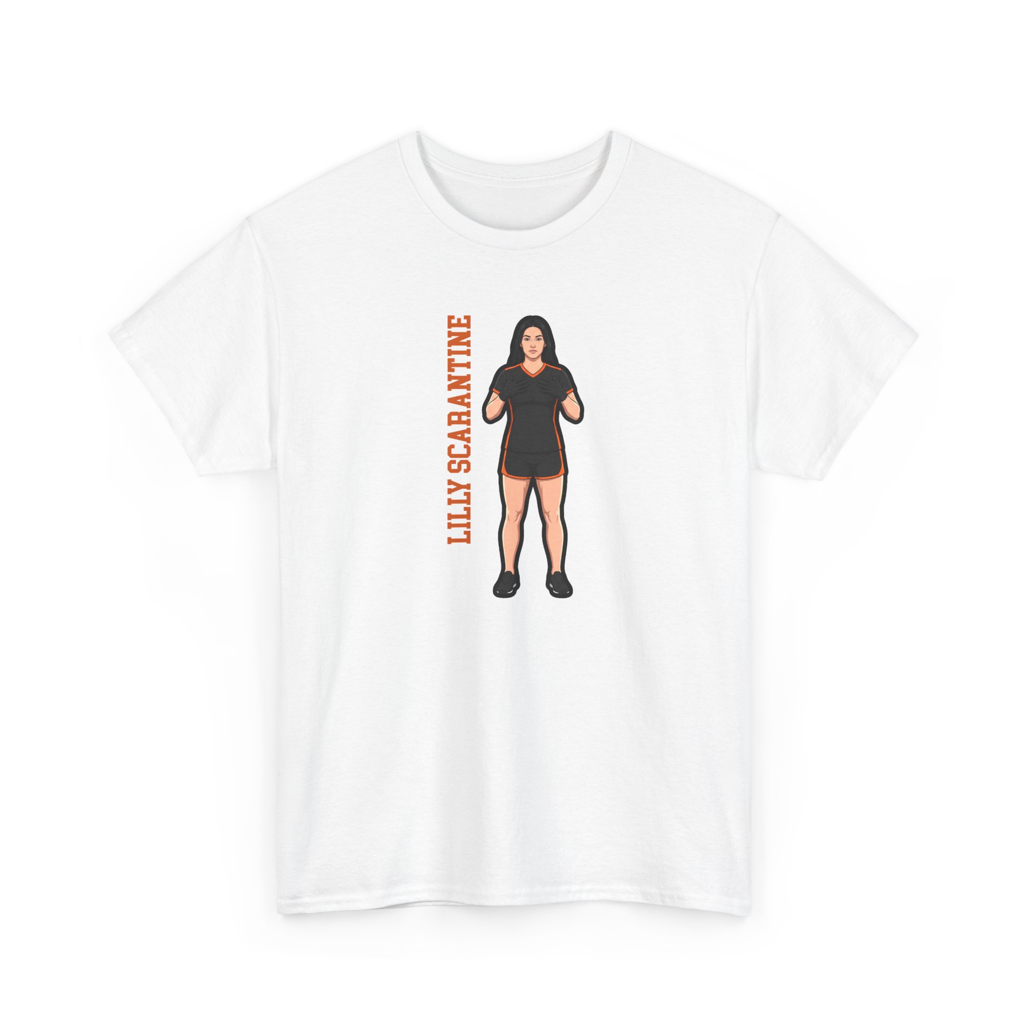 Tee — character_name_vertical in White
