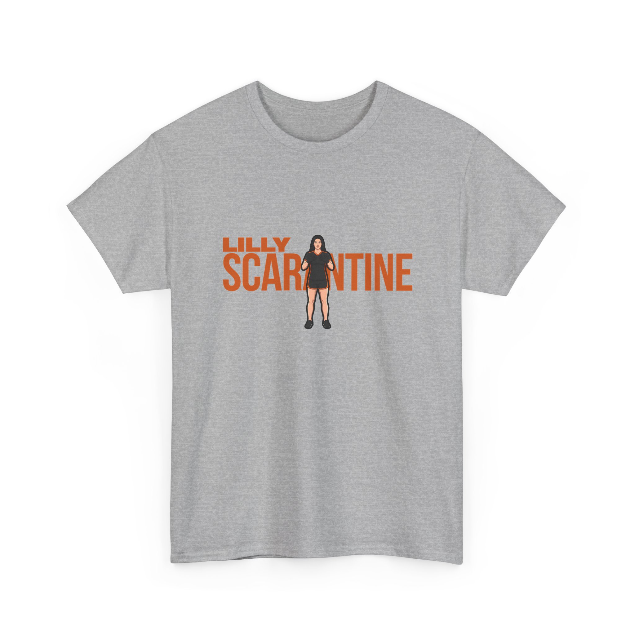 Tee — character_player_name in Grey