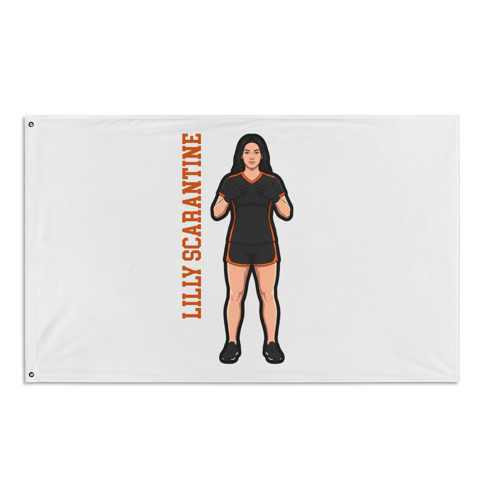 Flag (35 × 56 in) — character_name_vertical in Classic