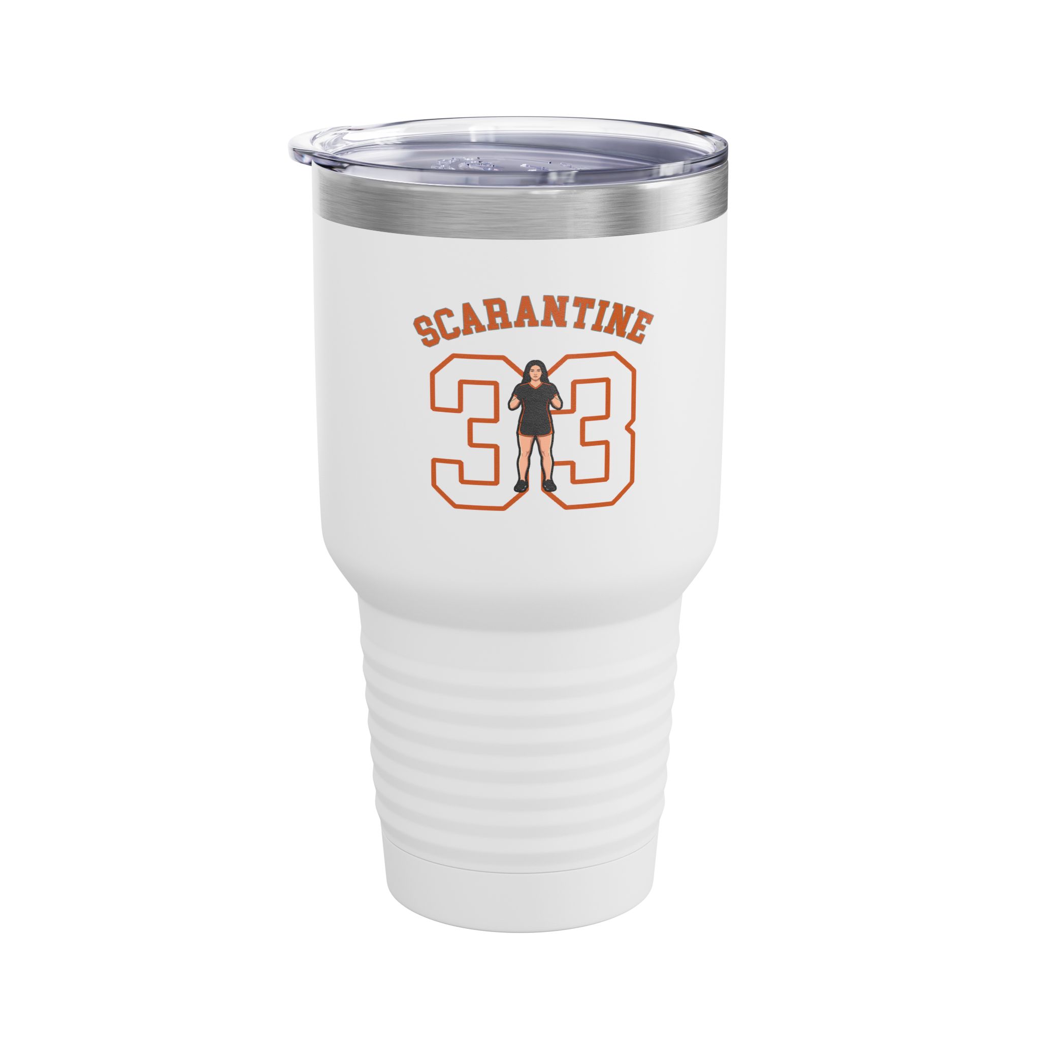 30oz Tumbler — character_shirsey_arch in White