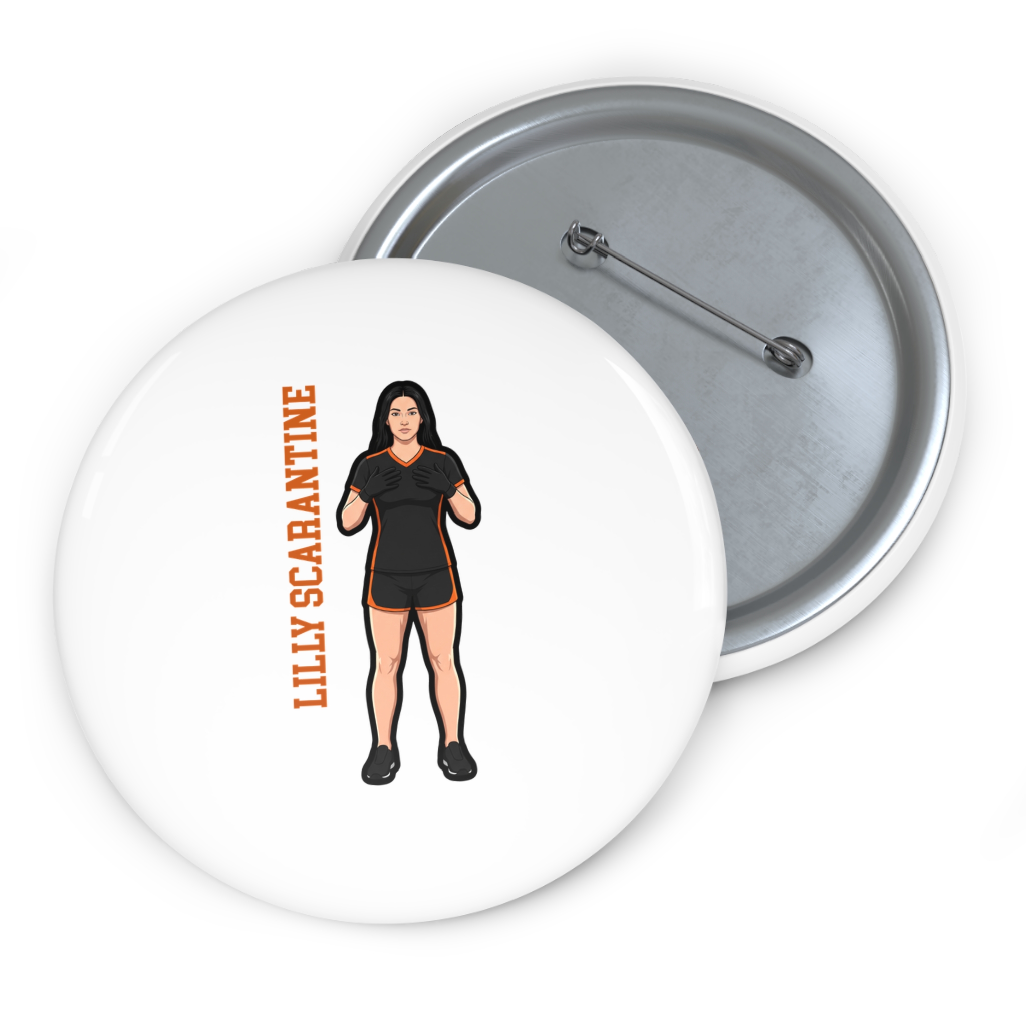 Game Day Pin — character_name_vertical in Classic