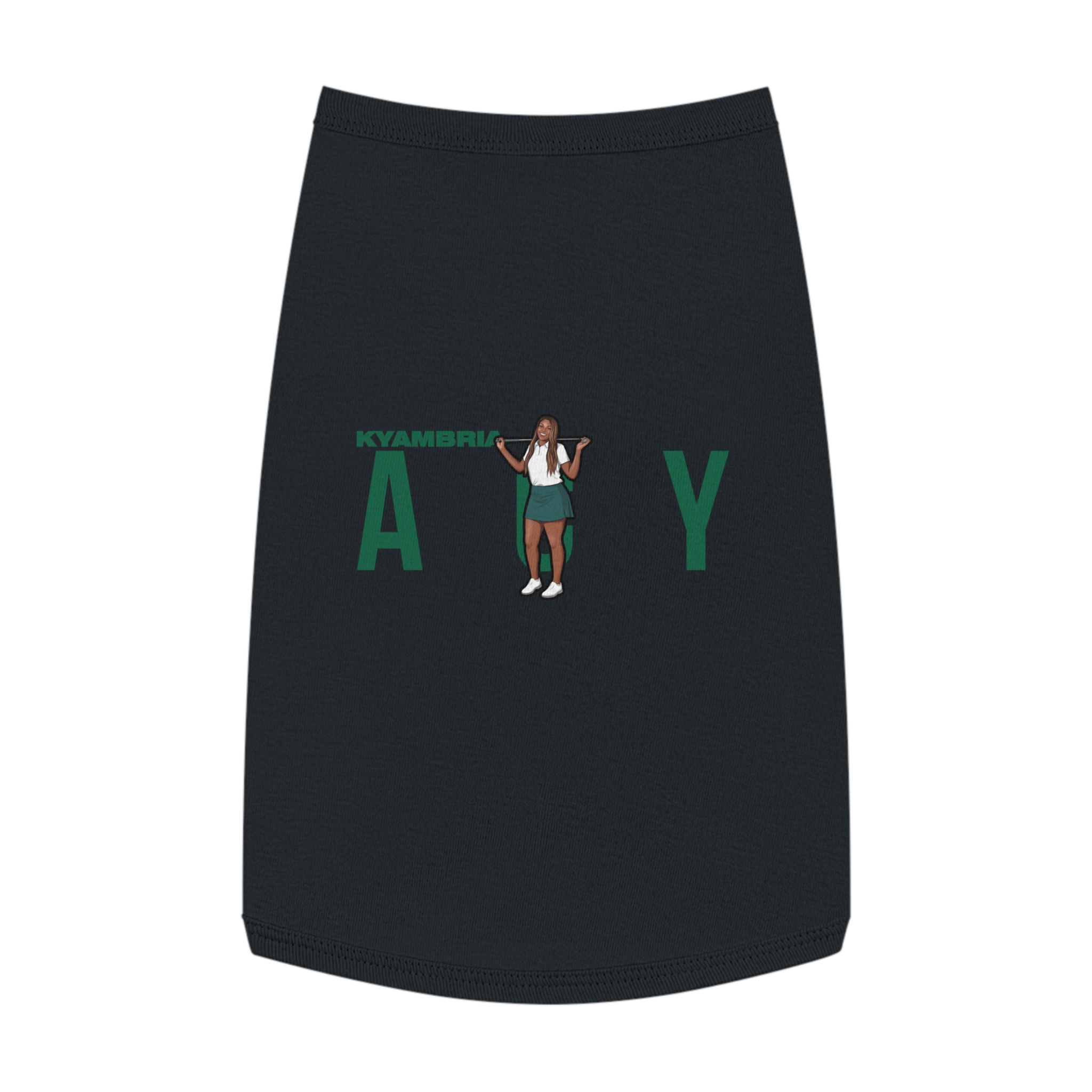 Pet Tank Top — character_player_name in Black