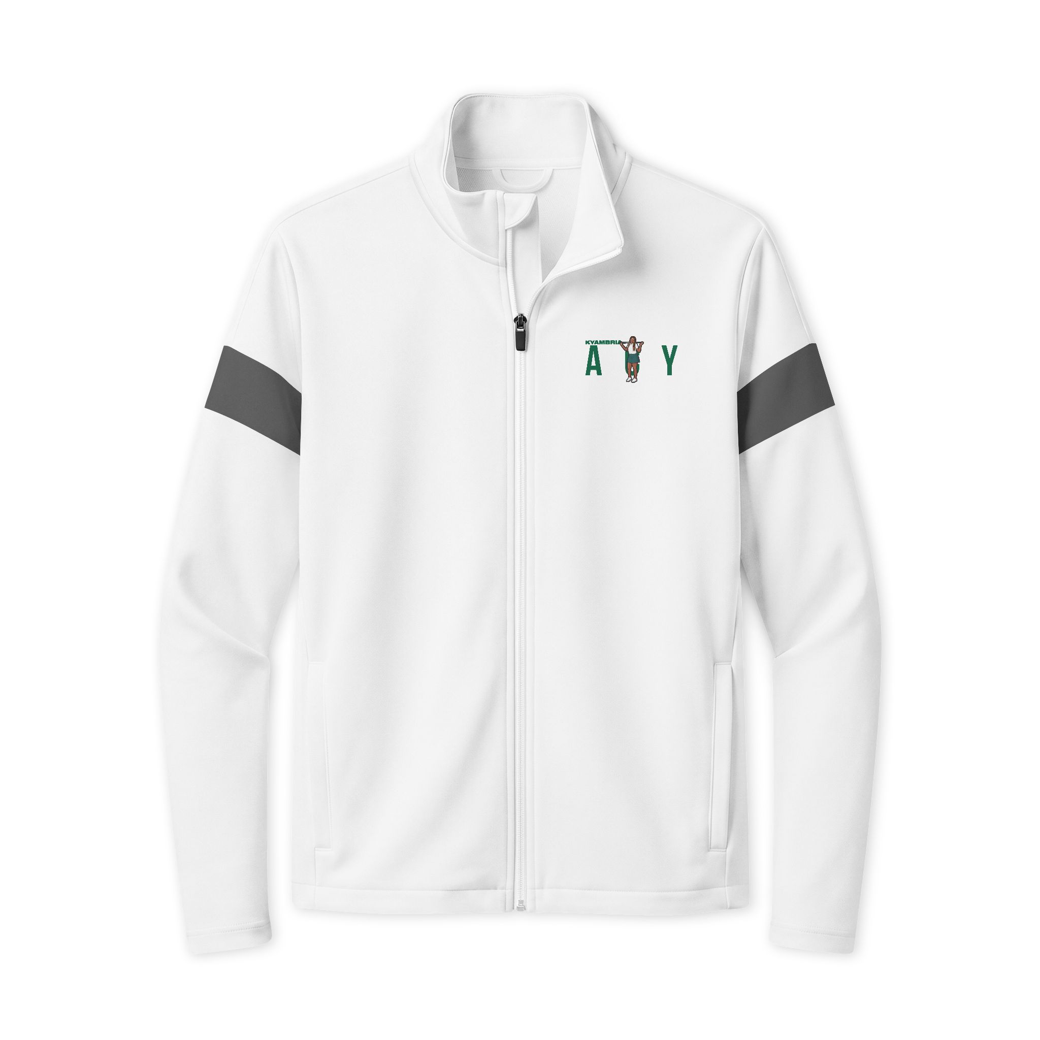 Travel Full-Zip Jacket — character_player_name in White/ Iron Grey