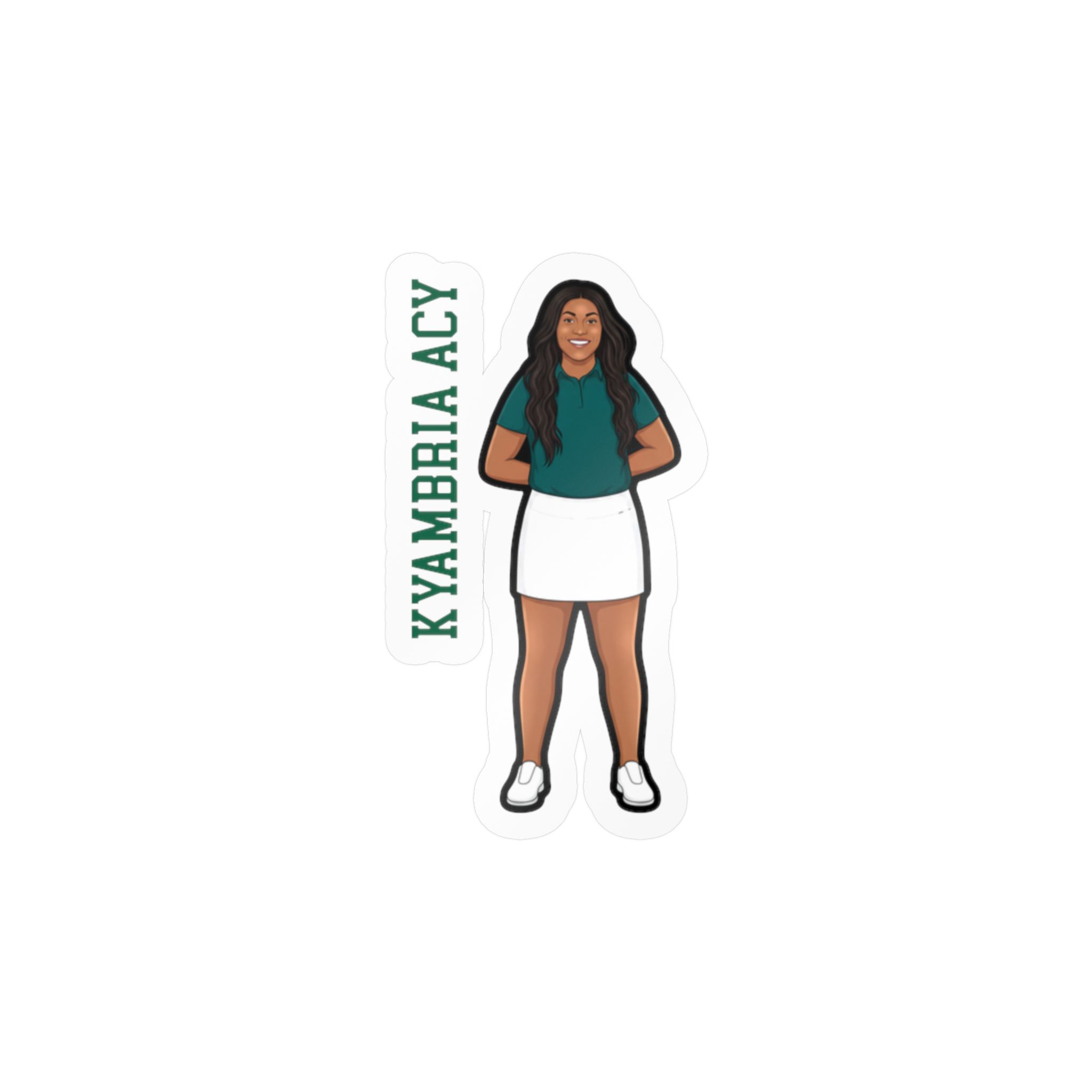 Vinyl Sticker — character_name_vertical in Classic
