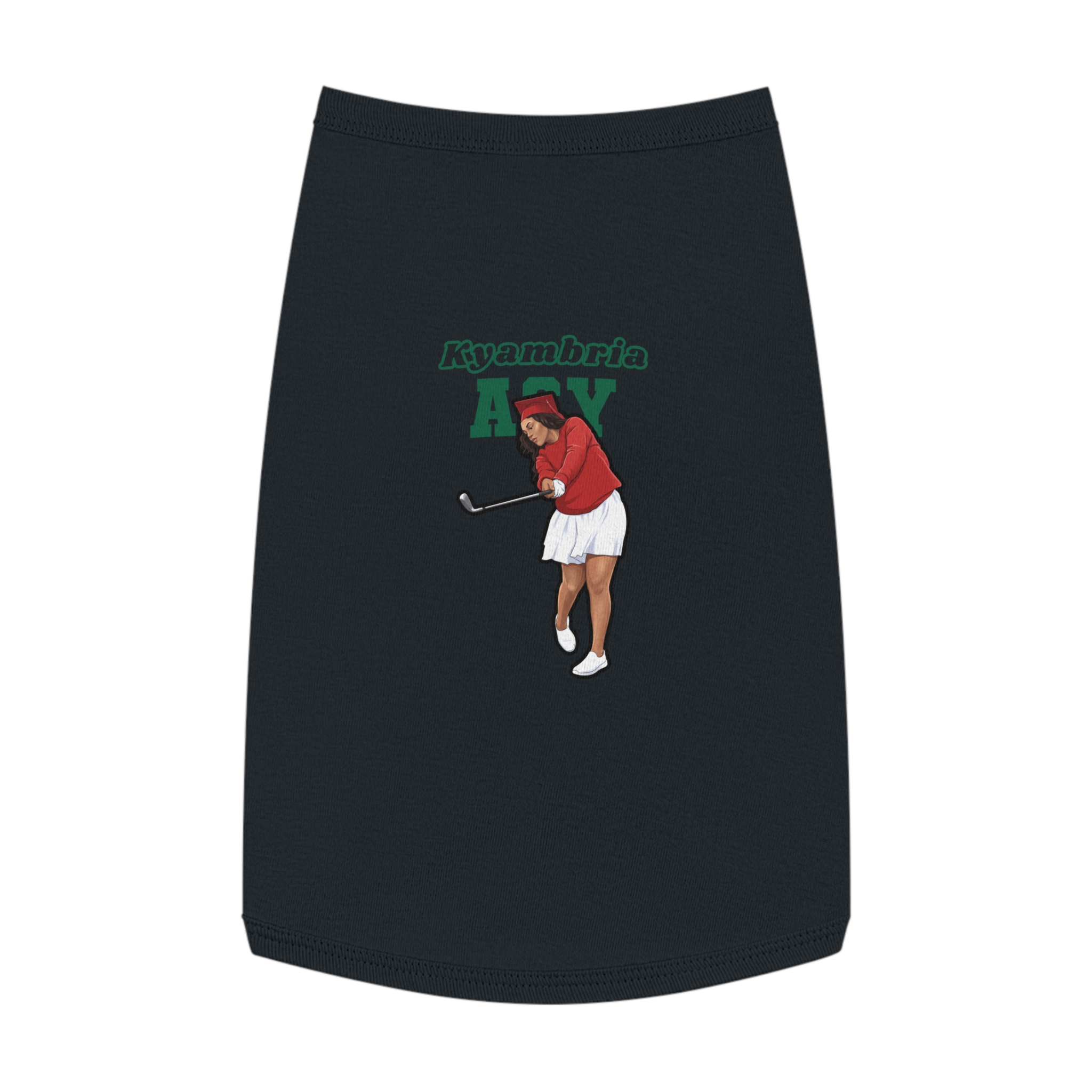 Pet Tank Top — character_name_arch in White