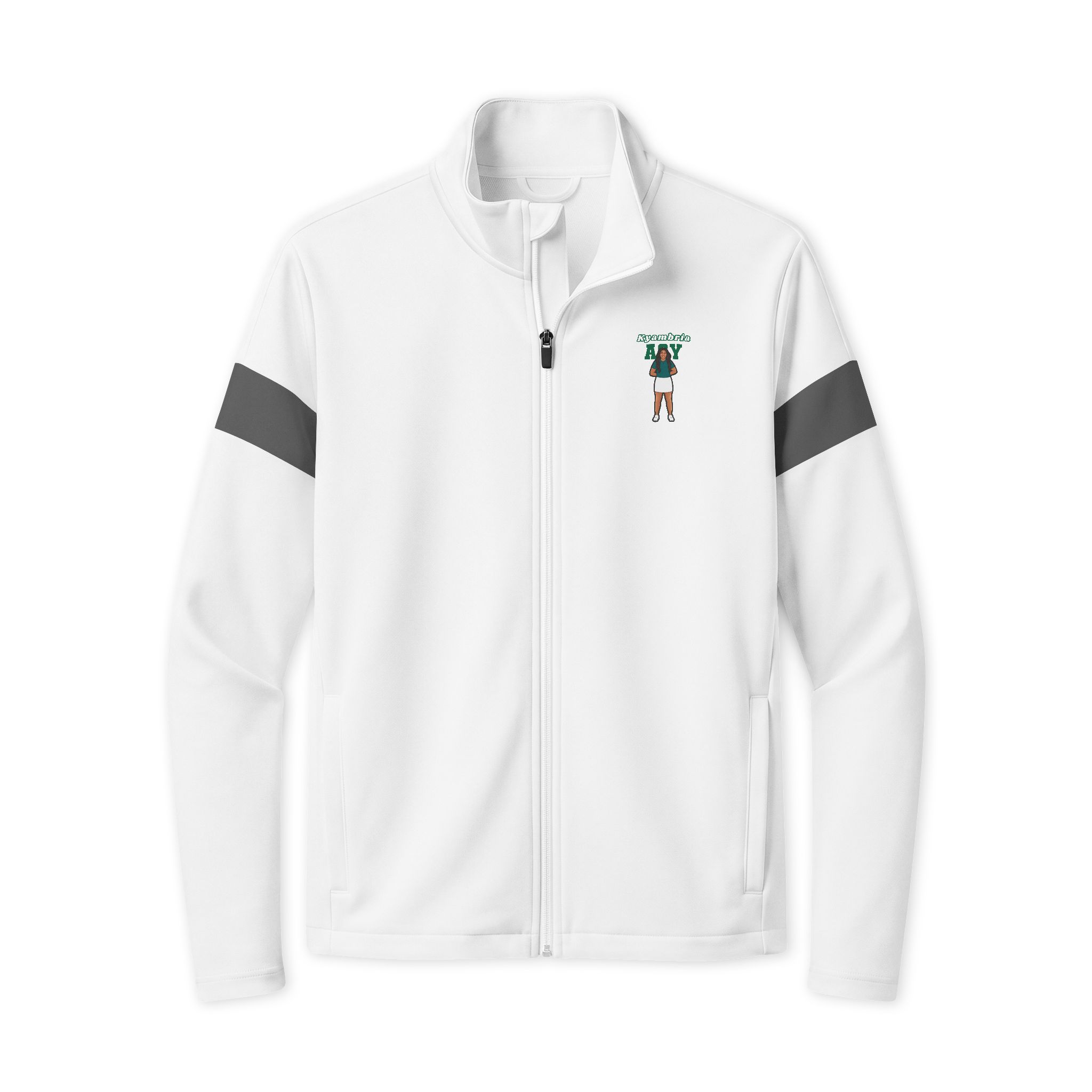 Travel Full-Zip Jacket — character_name_arch in White/ Iron Grey