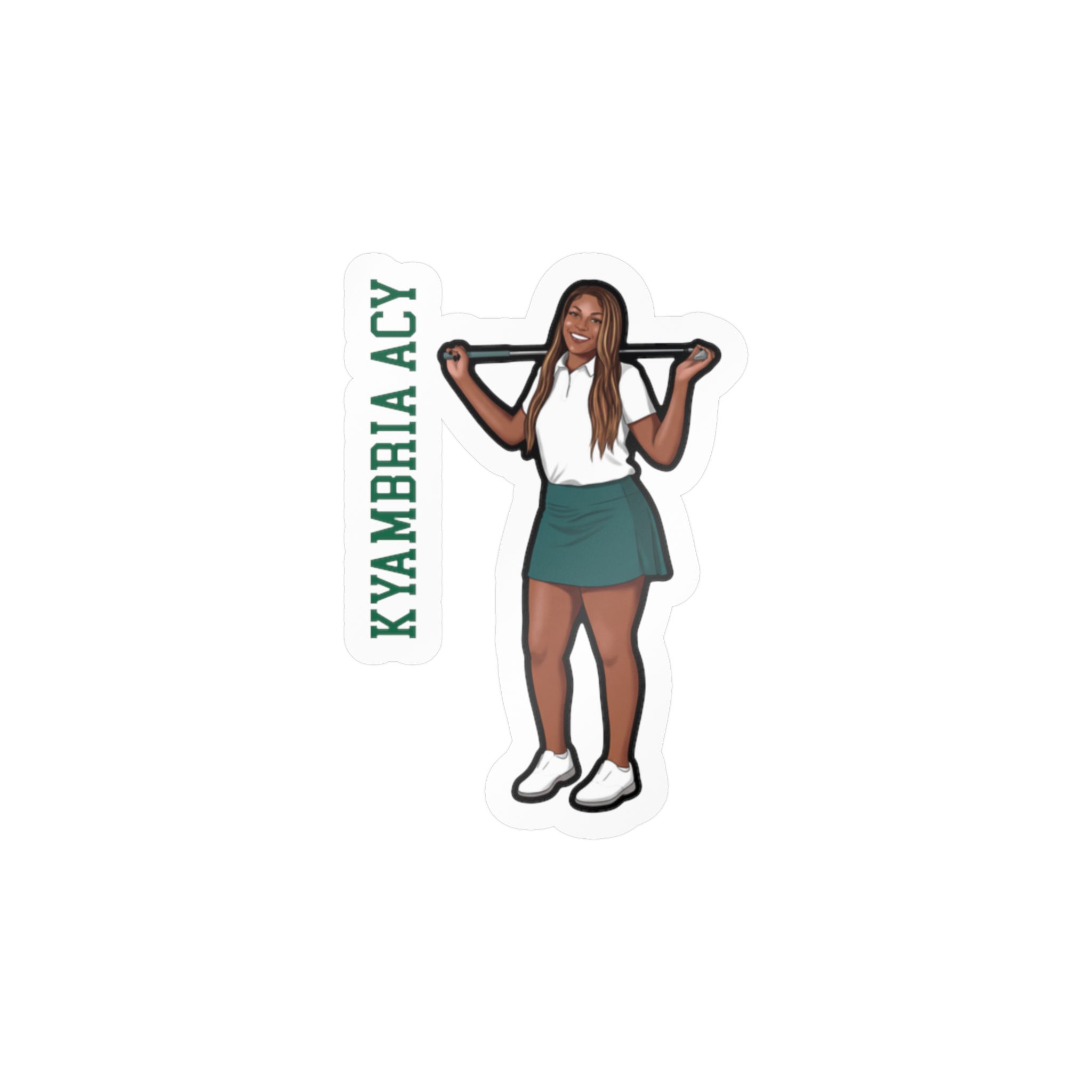 Vinyl Sticker — character_name_vertical in Classic