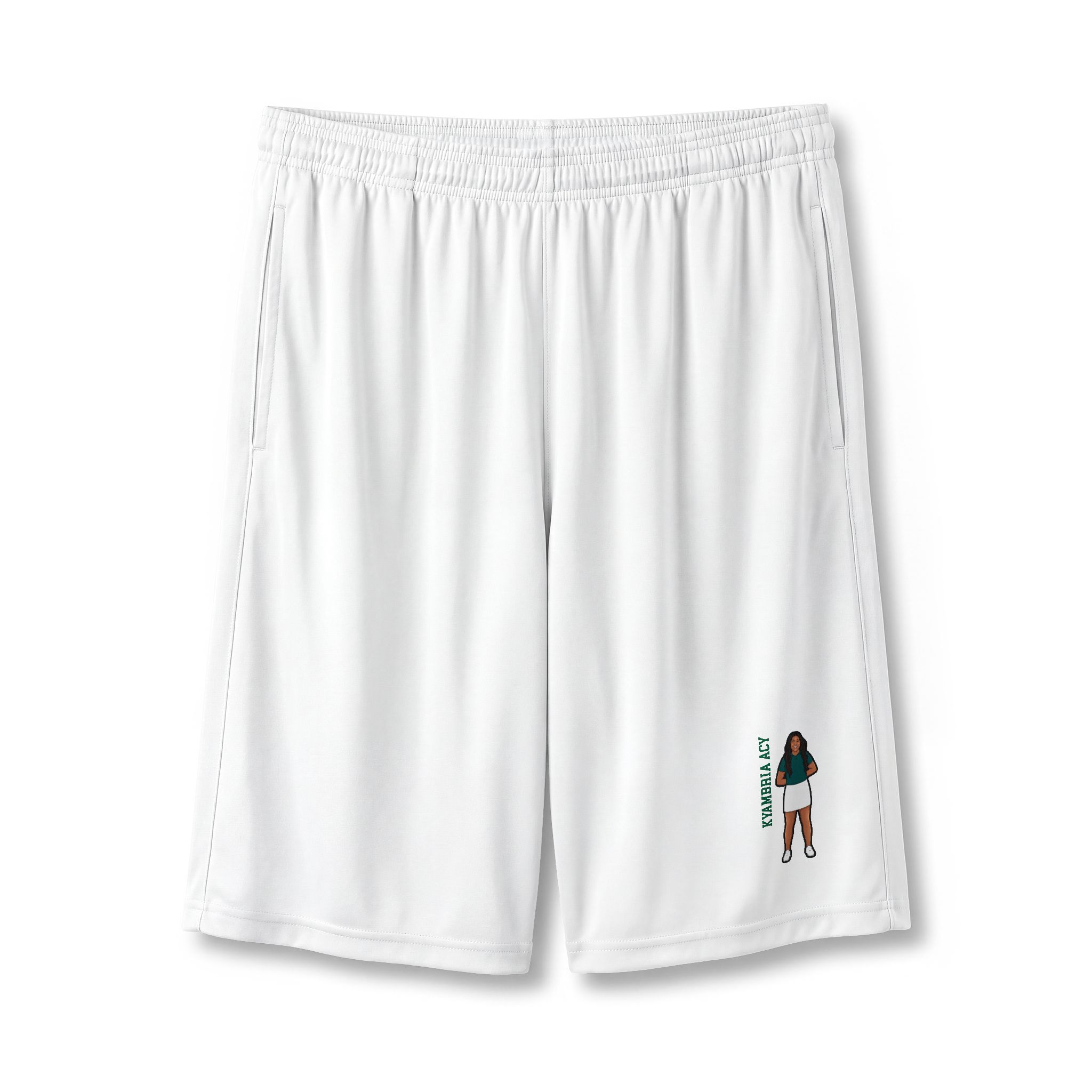 Shorts — character_name_vertical in White