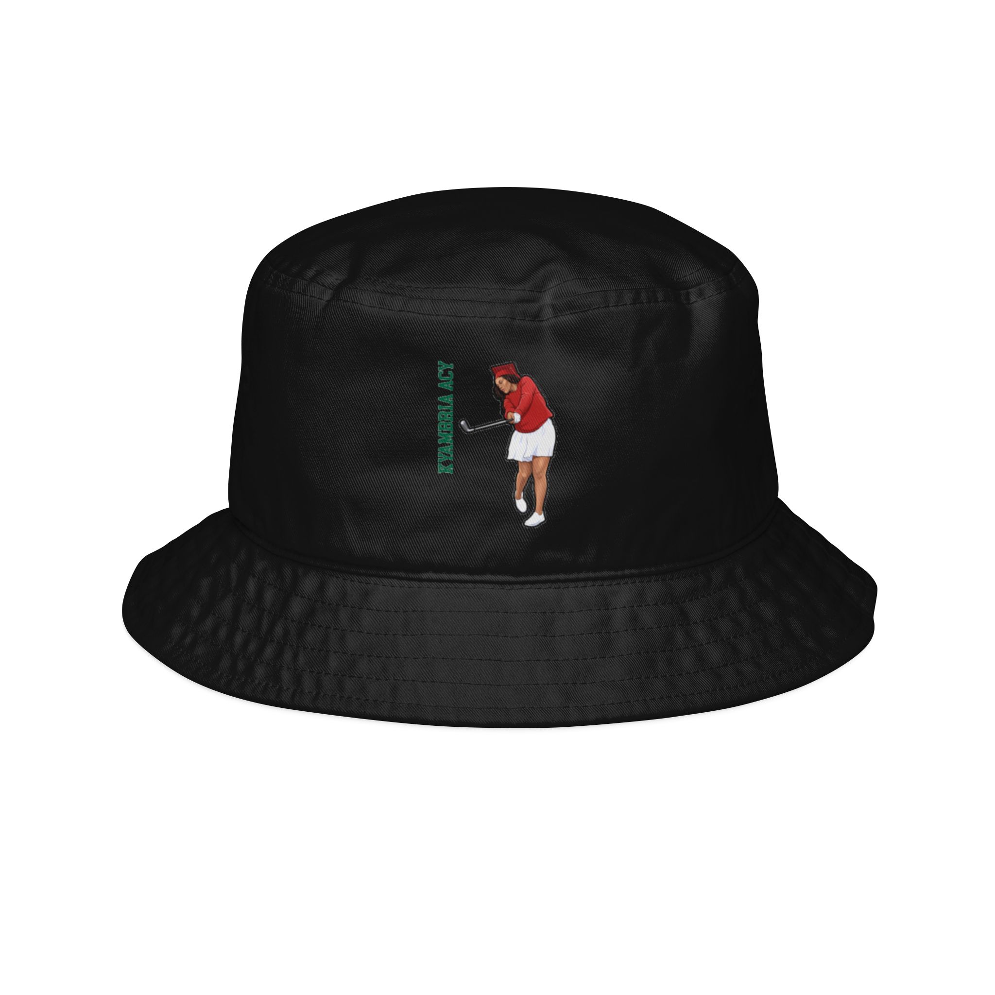 Bucket Hat — character_name_vertical in Black
