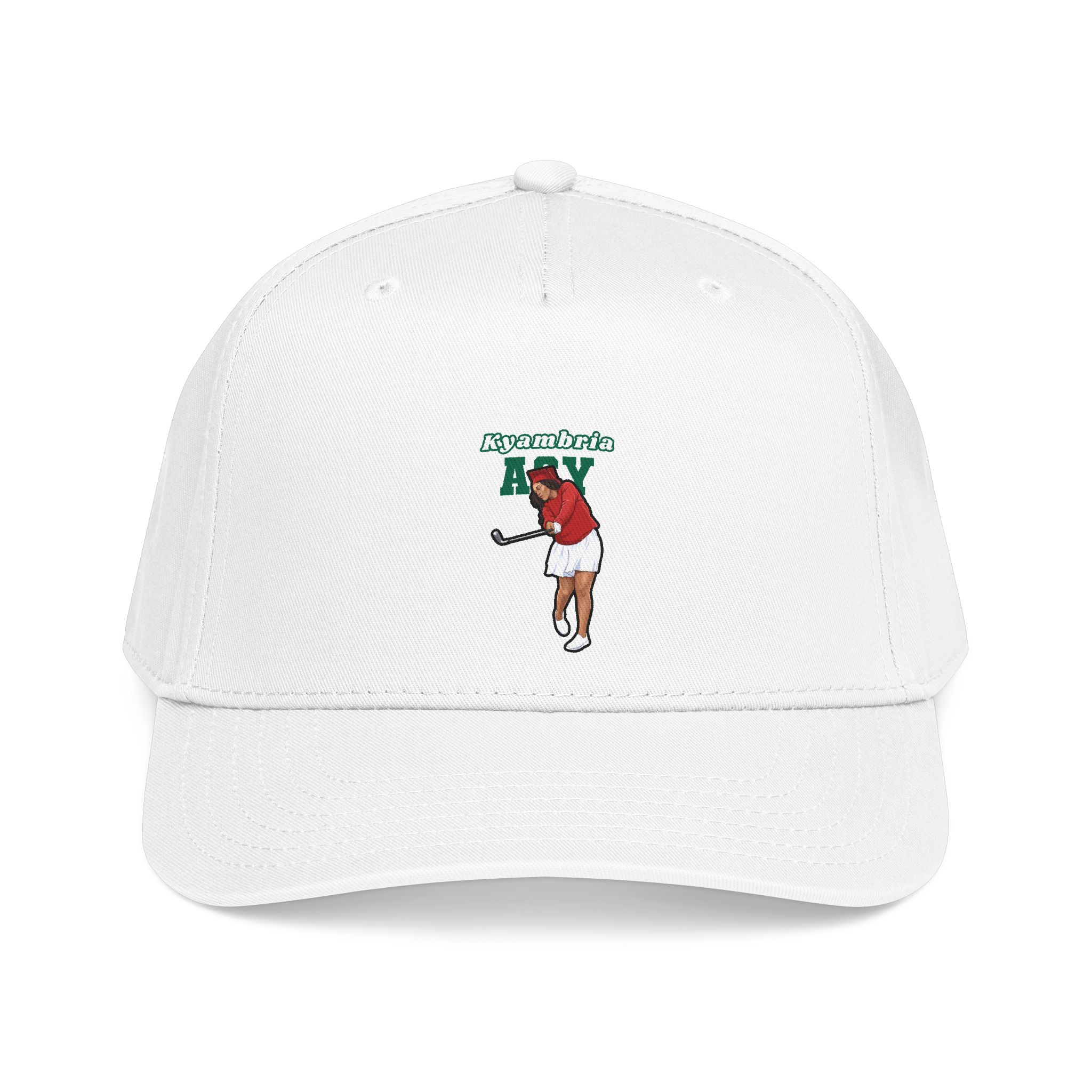 Baseball Cap — character_name_arch in White