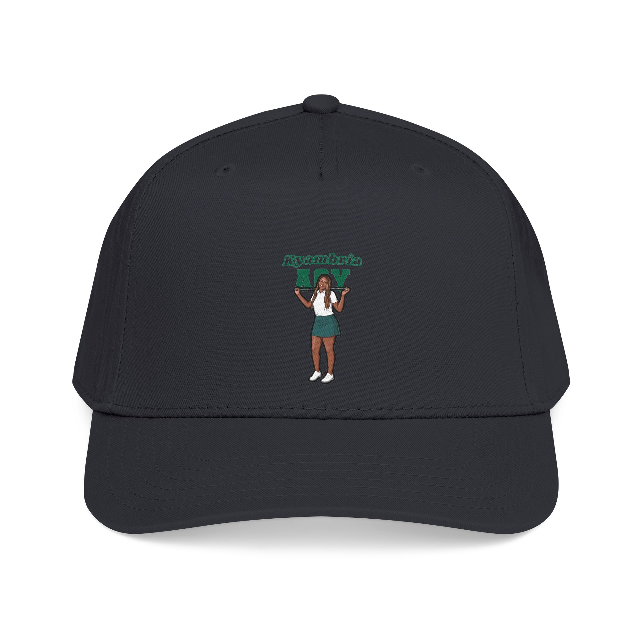 Baseball Cap — character_name_arch in Black