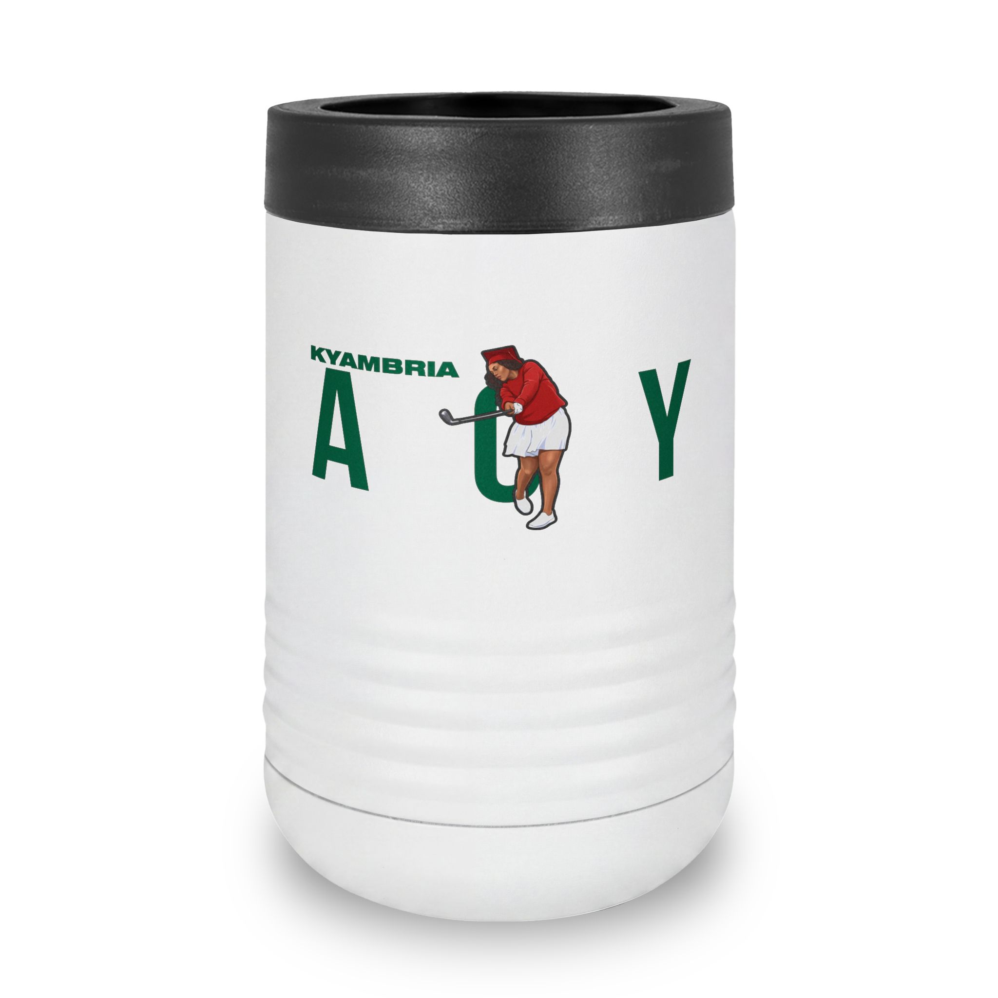 Stainless Can Cooler — character_player_name in White