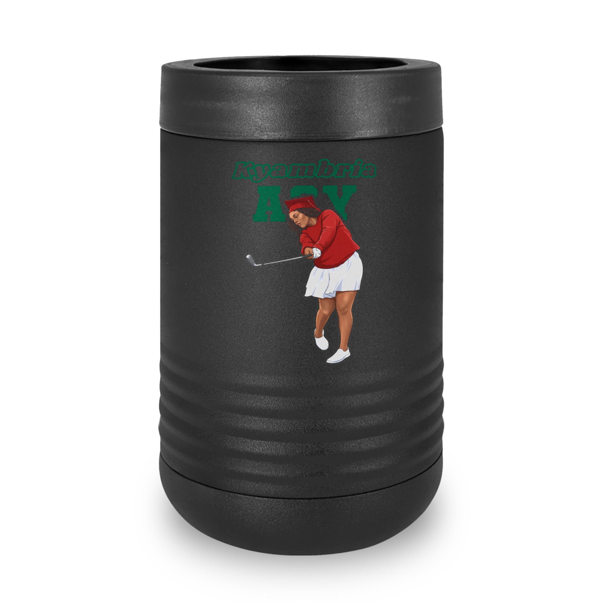 Stainless Can Cooler — character_name_arch in Black