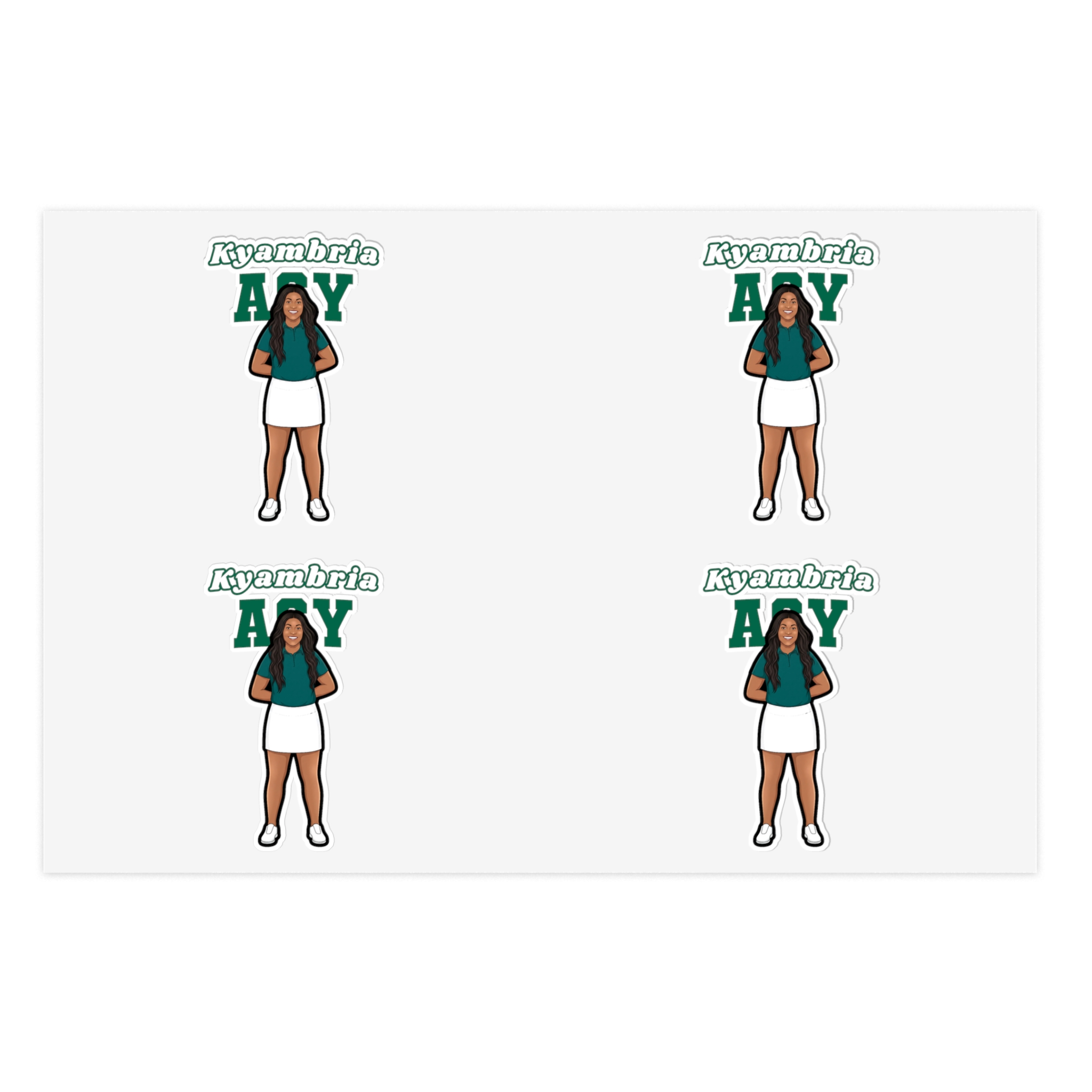 Sticker Sheet — character_name_arch in Classic