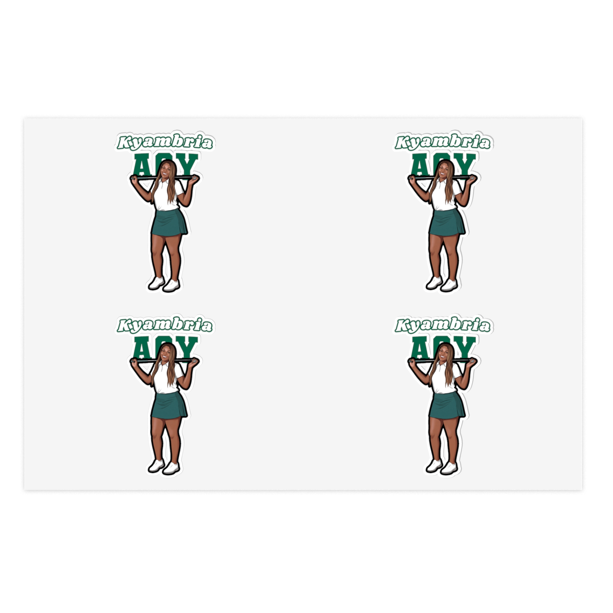 Sticker Sheet — character_name_arch in Classic