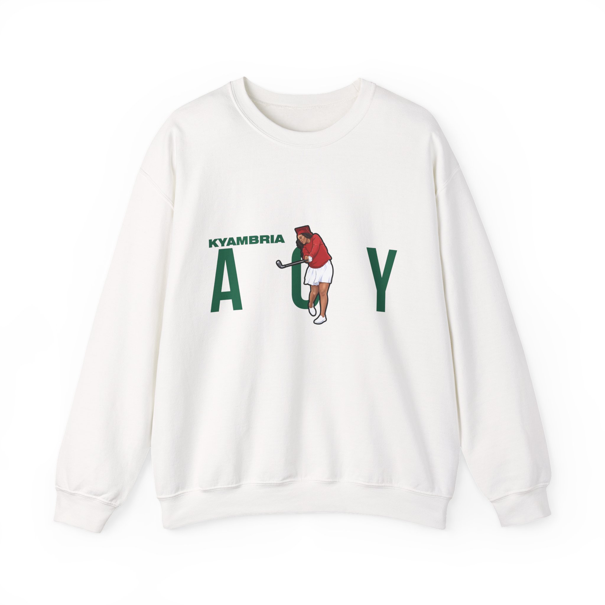 Crewneck Sweatshirt — character_player_name in White