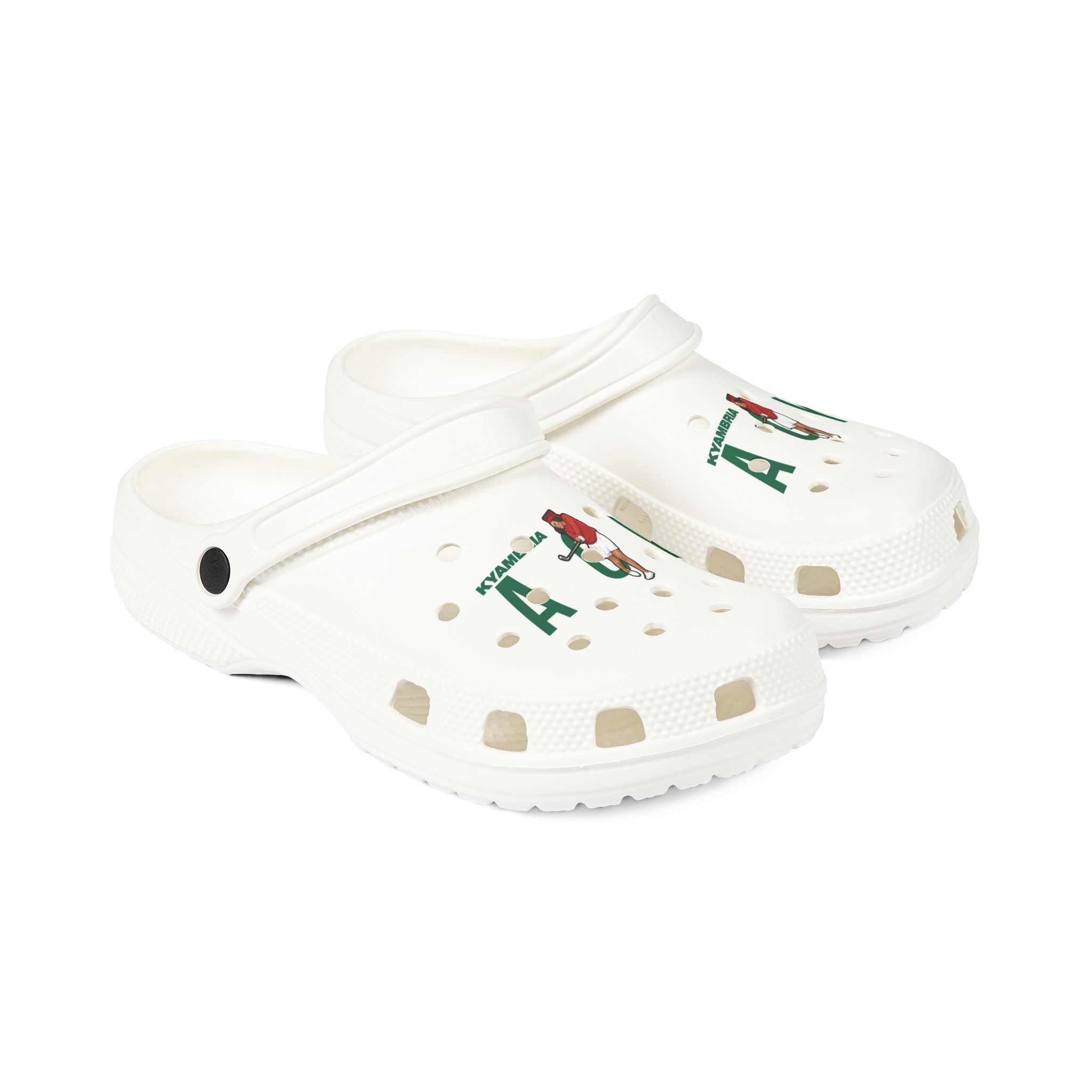 Rubber Clogs — character_player_name in White