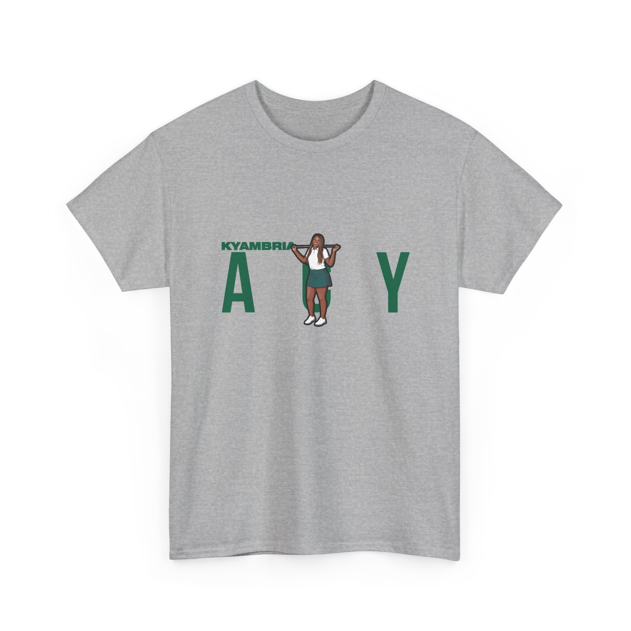 Tee — character_player_name in Grey