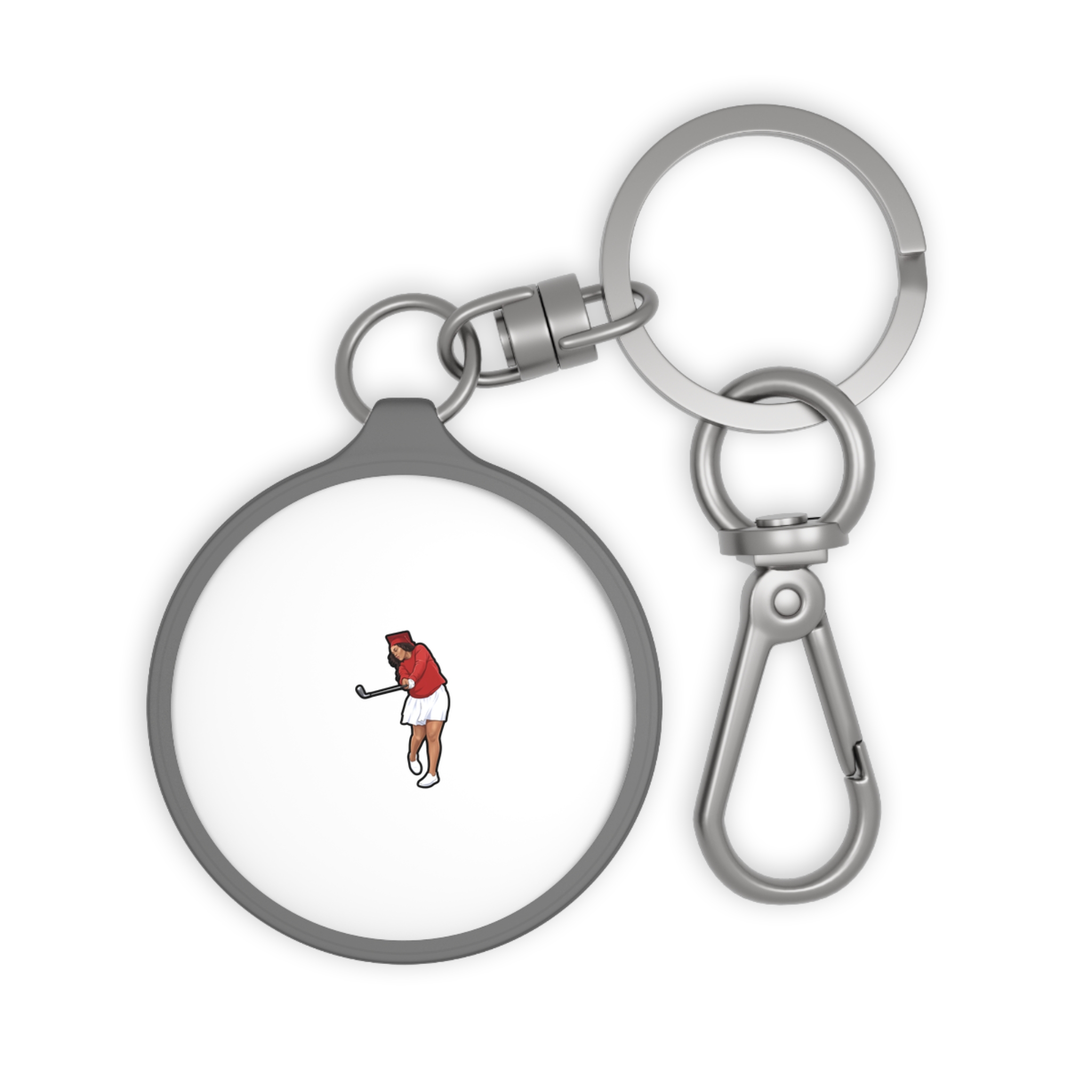 Keychain — character_player_name in Grey