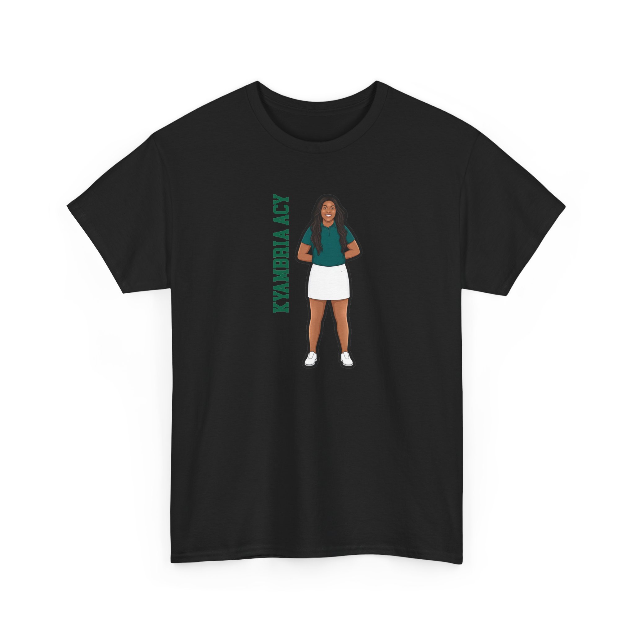 Tee — character_name_vertical in Black