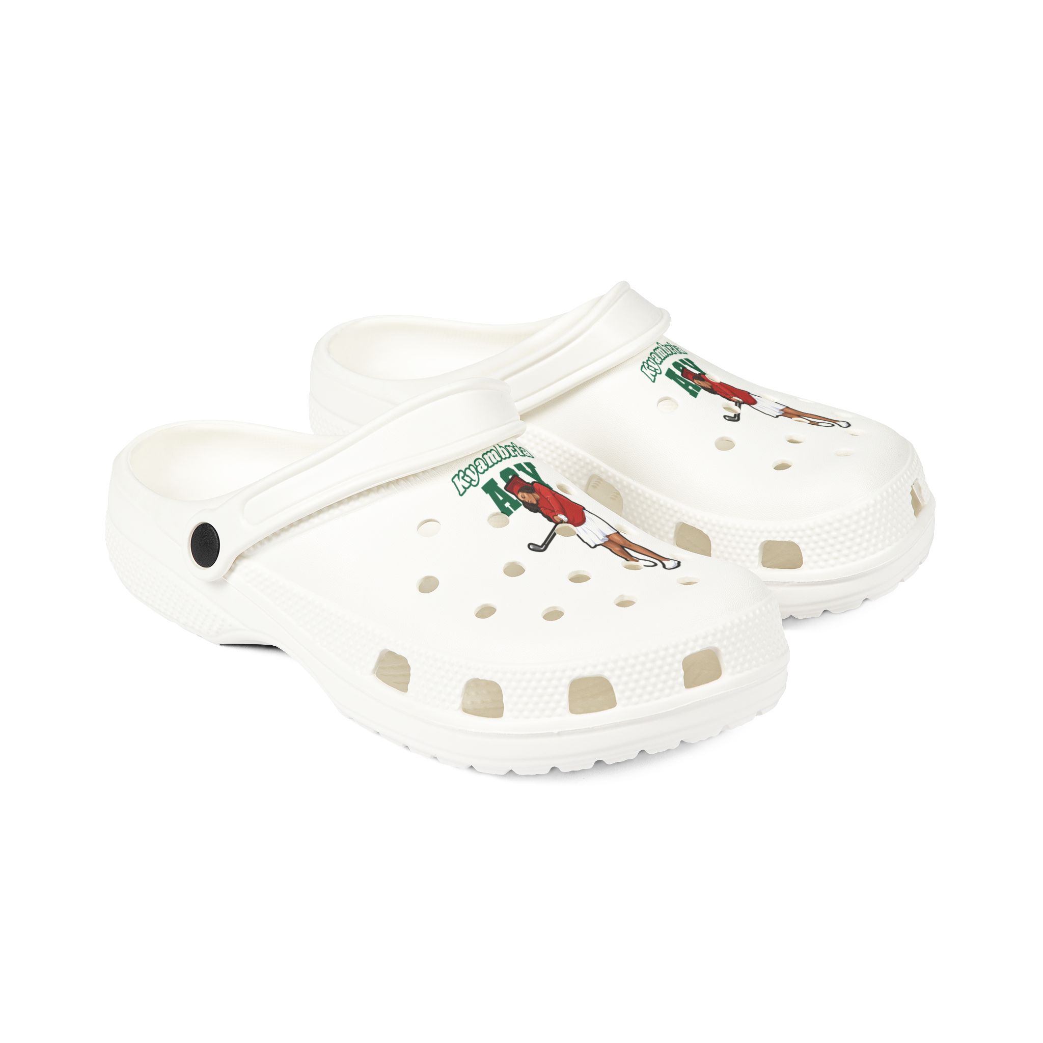 Rubber Clogs — character_name_arch in White