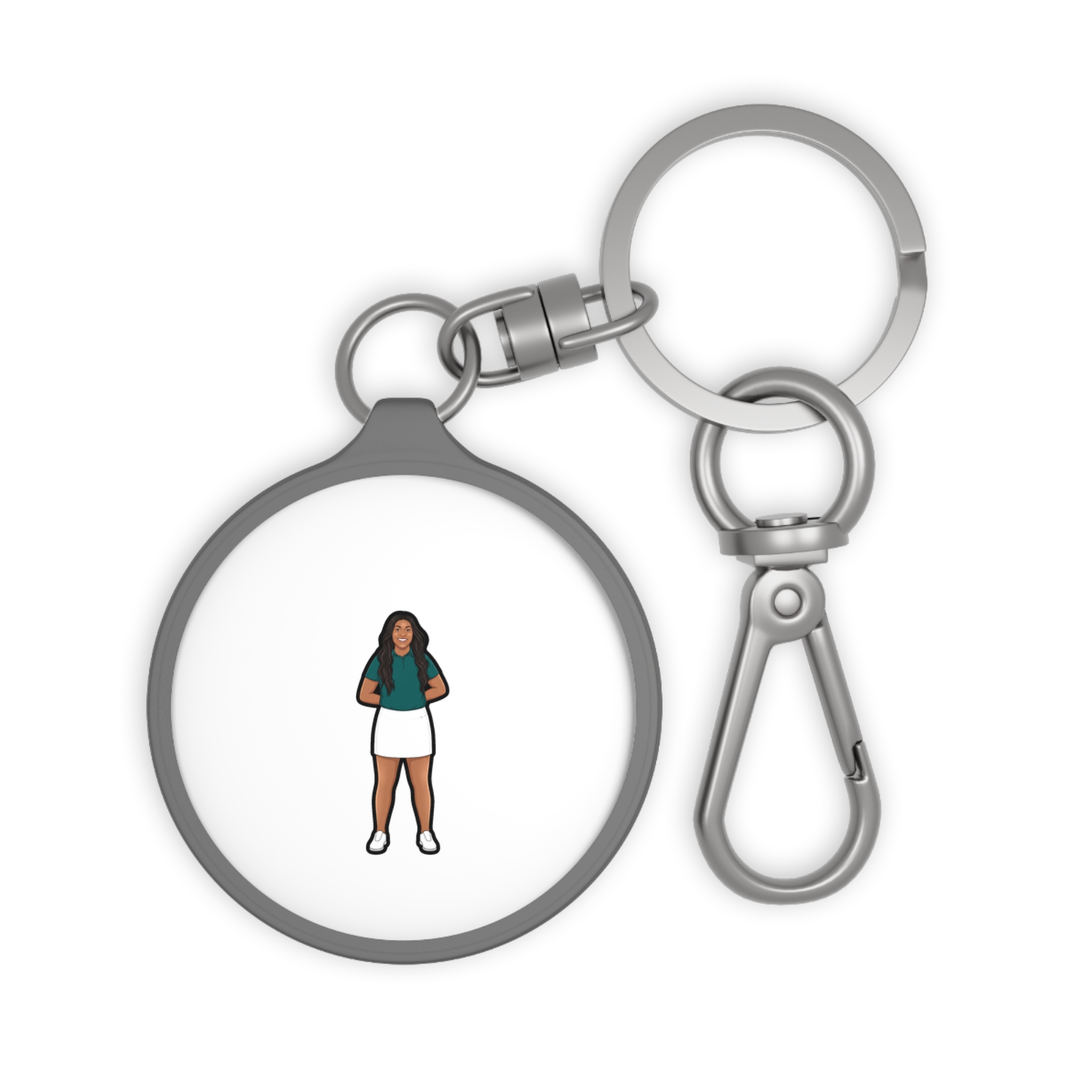 Keychain — character_name_arch in Grey