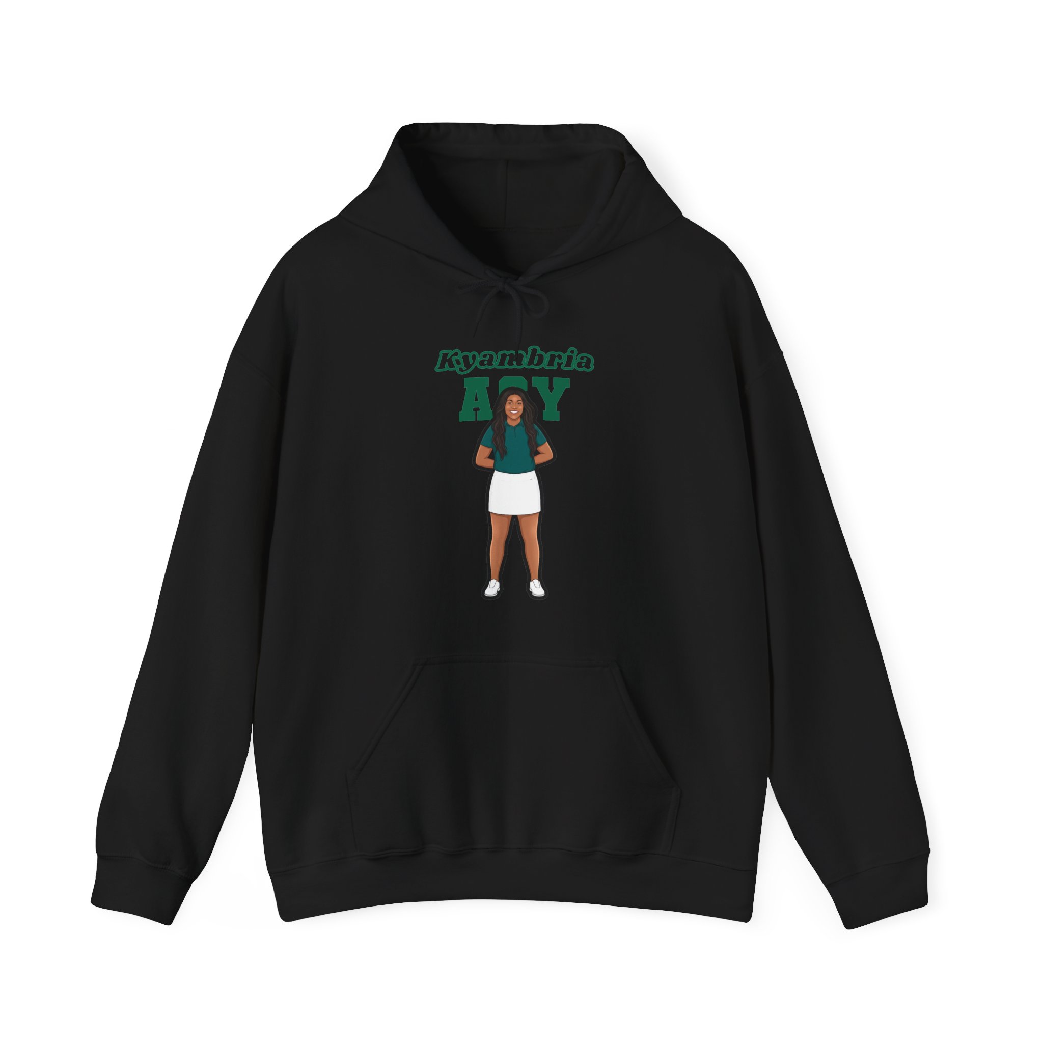 Hoodie — character_name_arch in Black