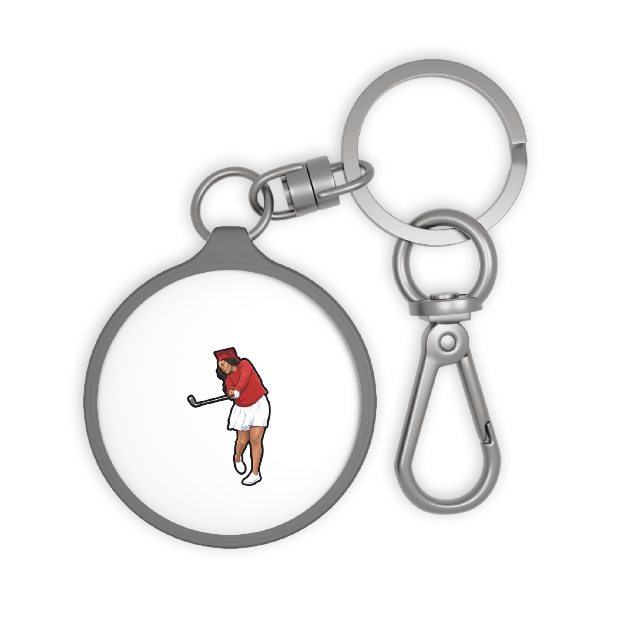 Keychain — character_name_arch in Grey