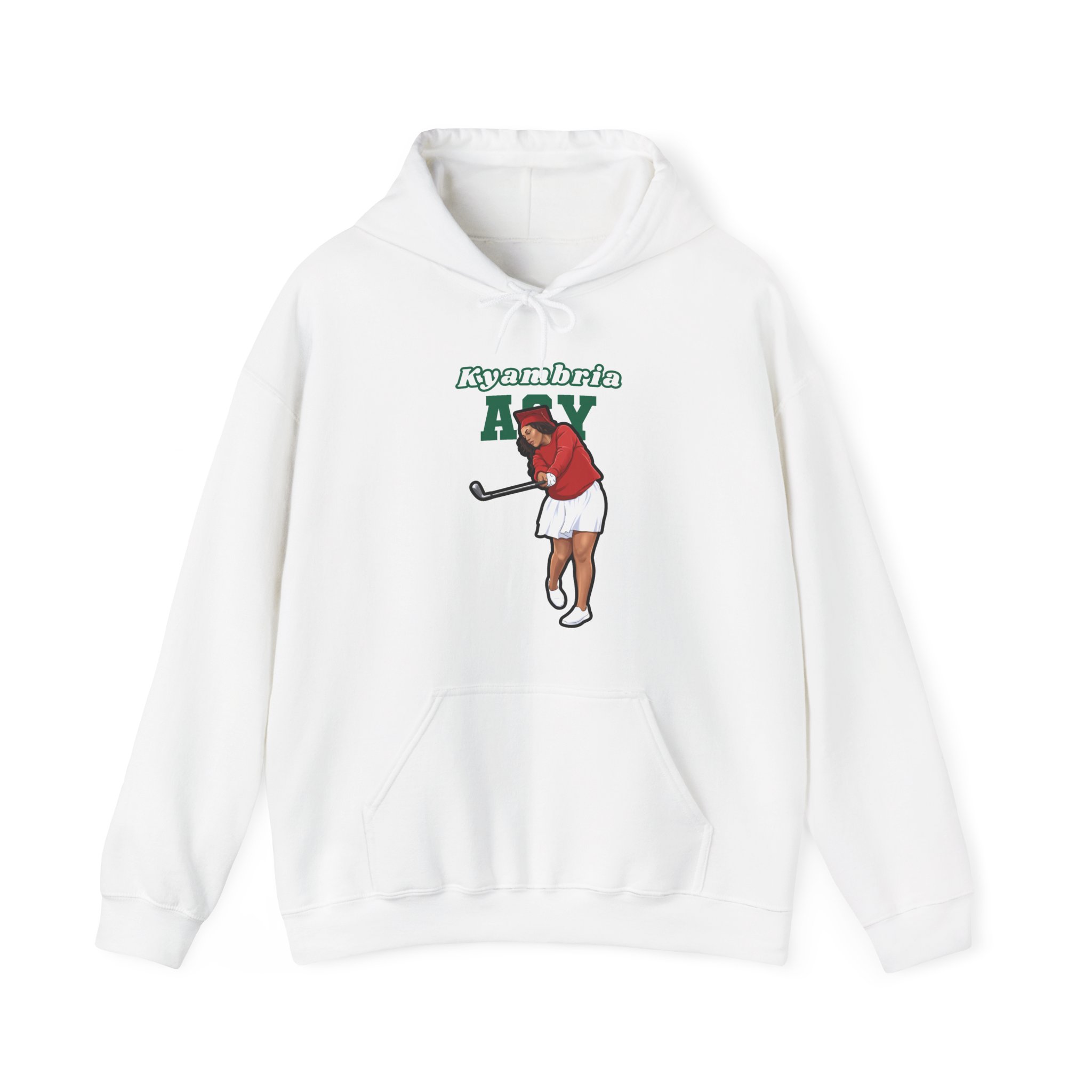 Hoodie — character_name_arch in White