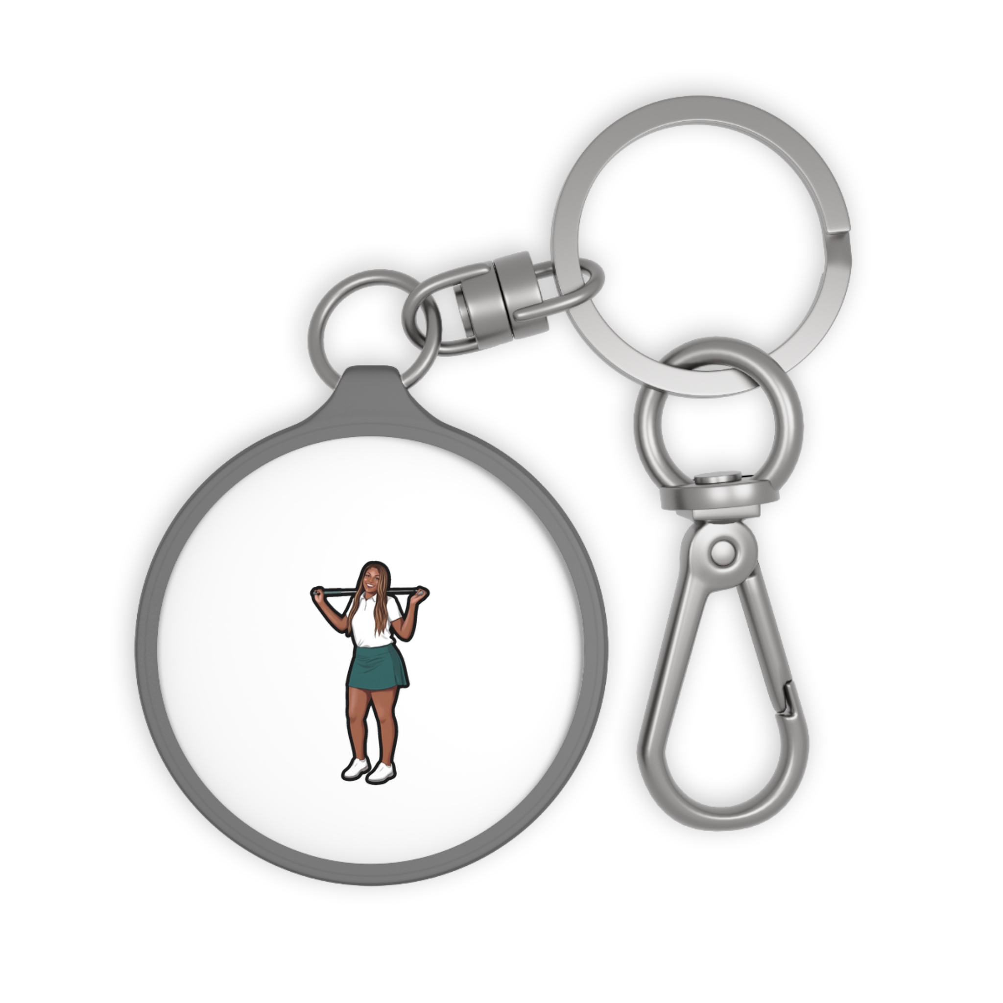 Keychain — character_name_arch in Grey
