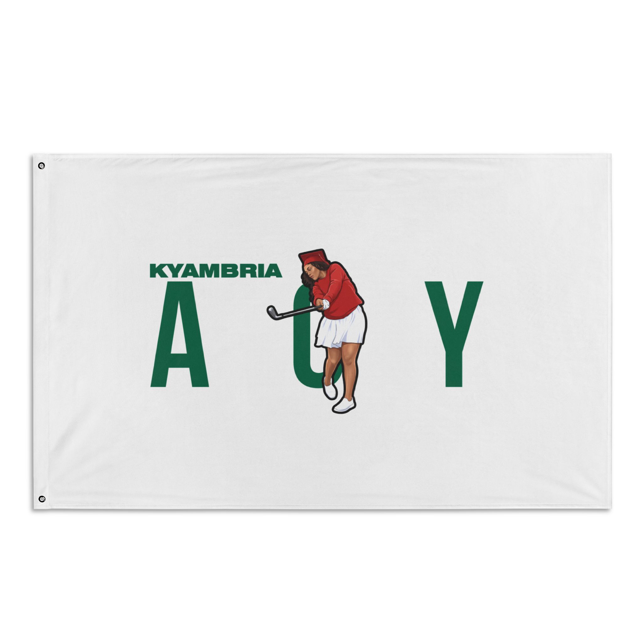 Flag (35 × 56 in) — character_player_name in Classic
