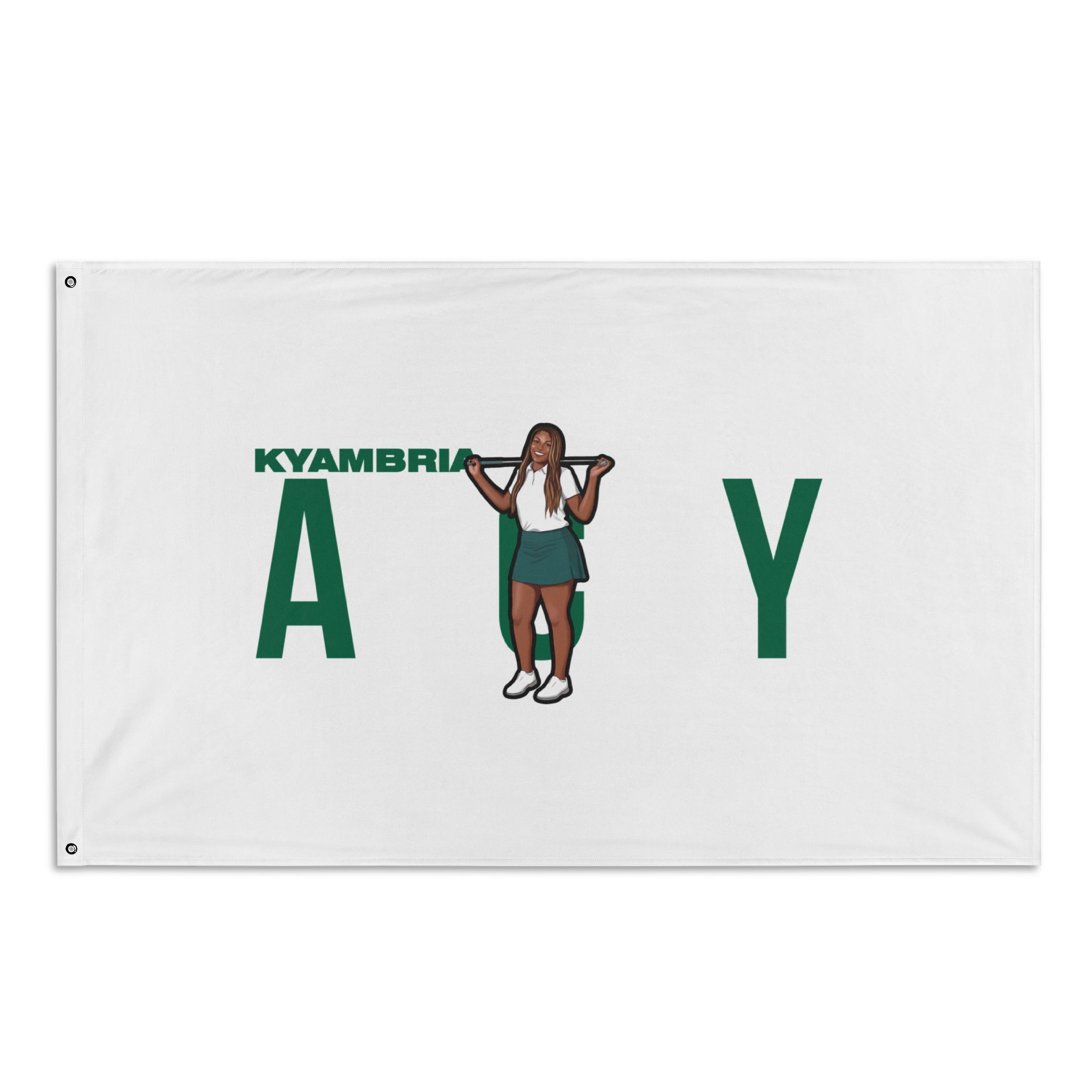 Flag (35 × 56 in) — character_player_name in Classic